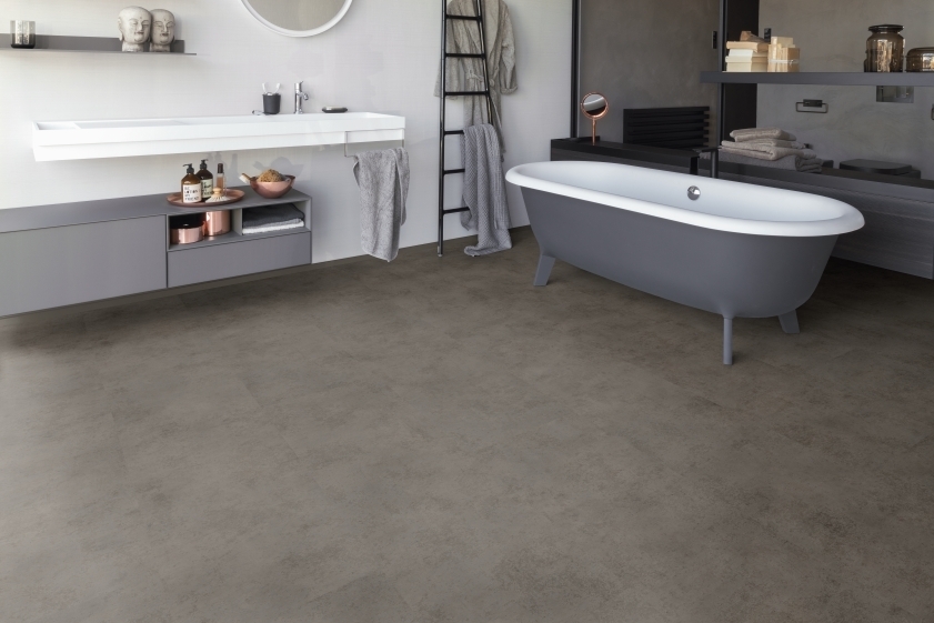 Chicago Concrete Dunkelgrau Stein Und Fliesenoptik Home Laminat