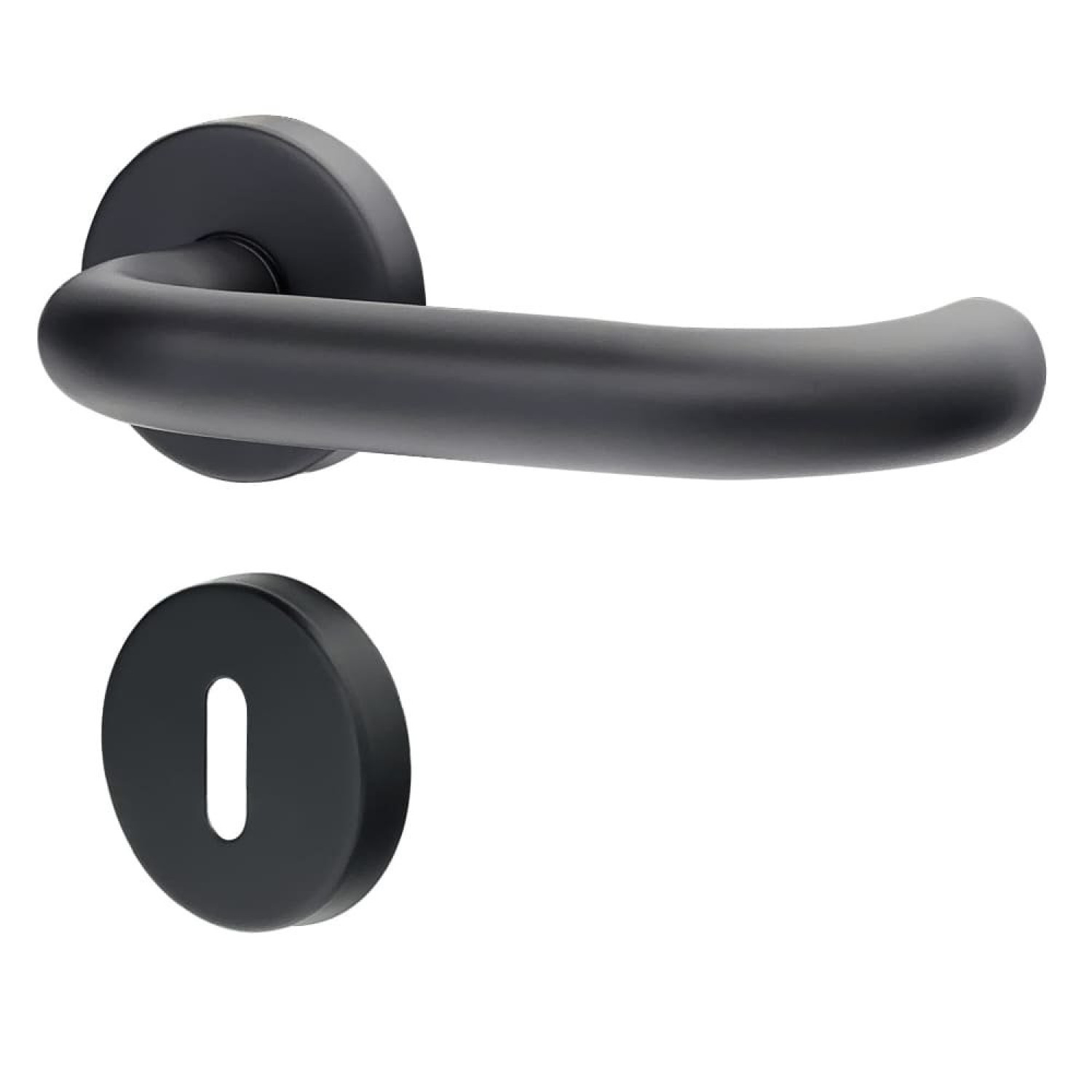 INTERIO Türgriff Apus Edelstahl schwarz