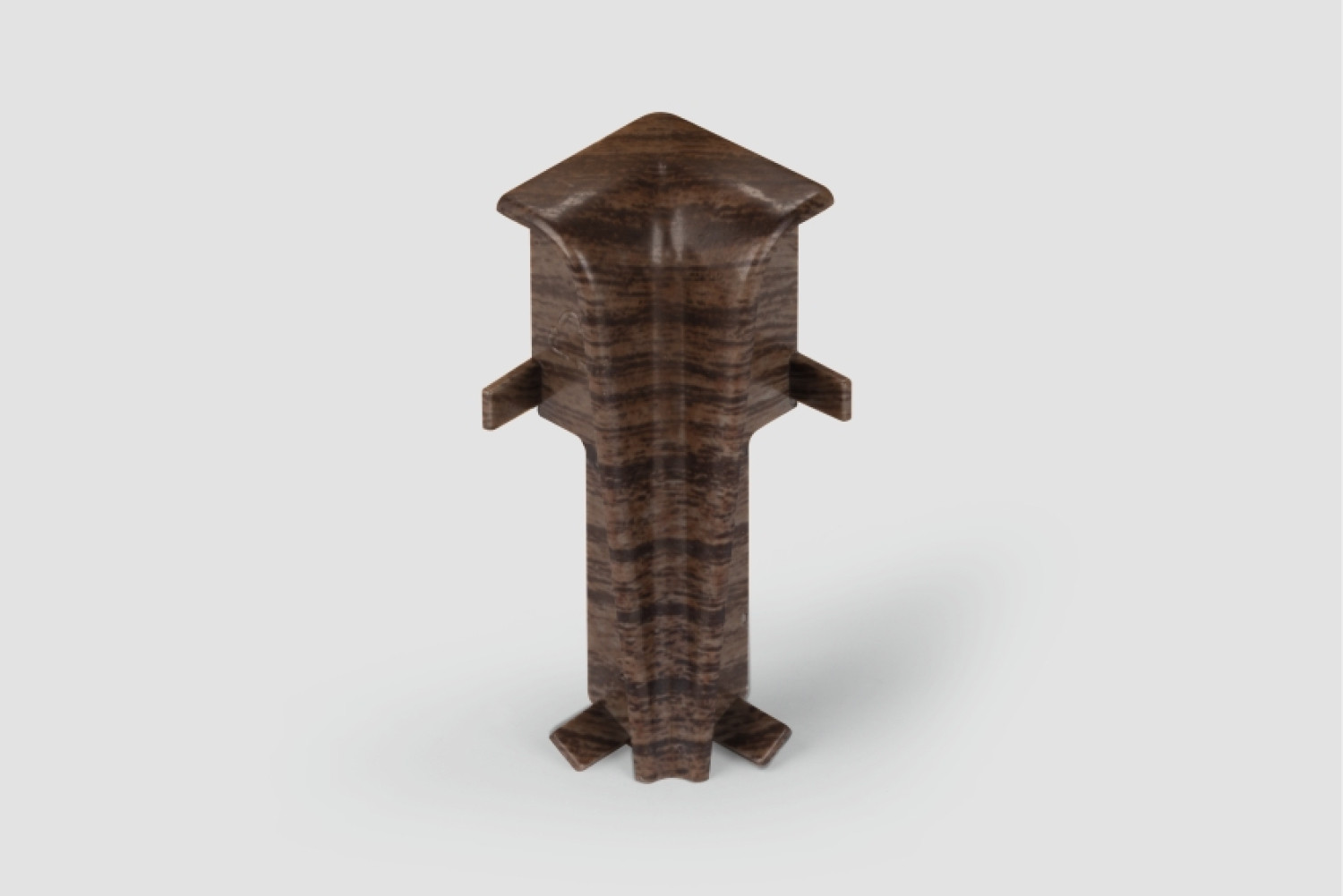 Ansicht von Eiche dunkelbraun Innenecke für Sockelleiste 17 x 60 mm - Egger