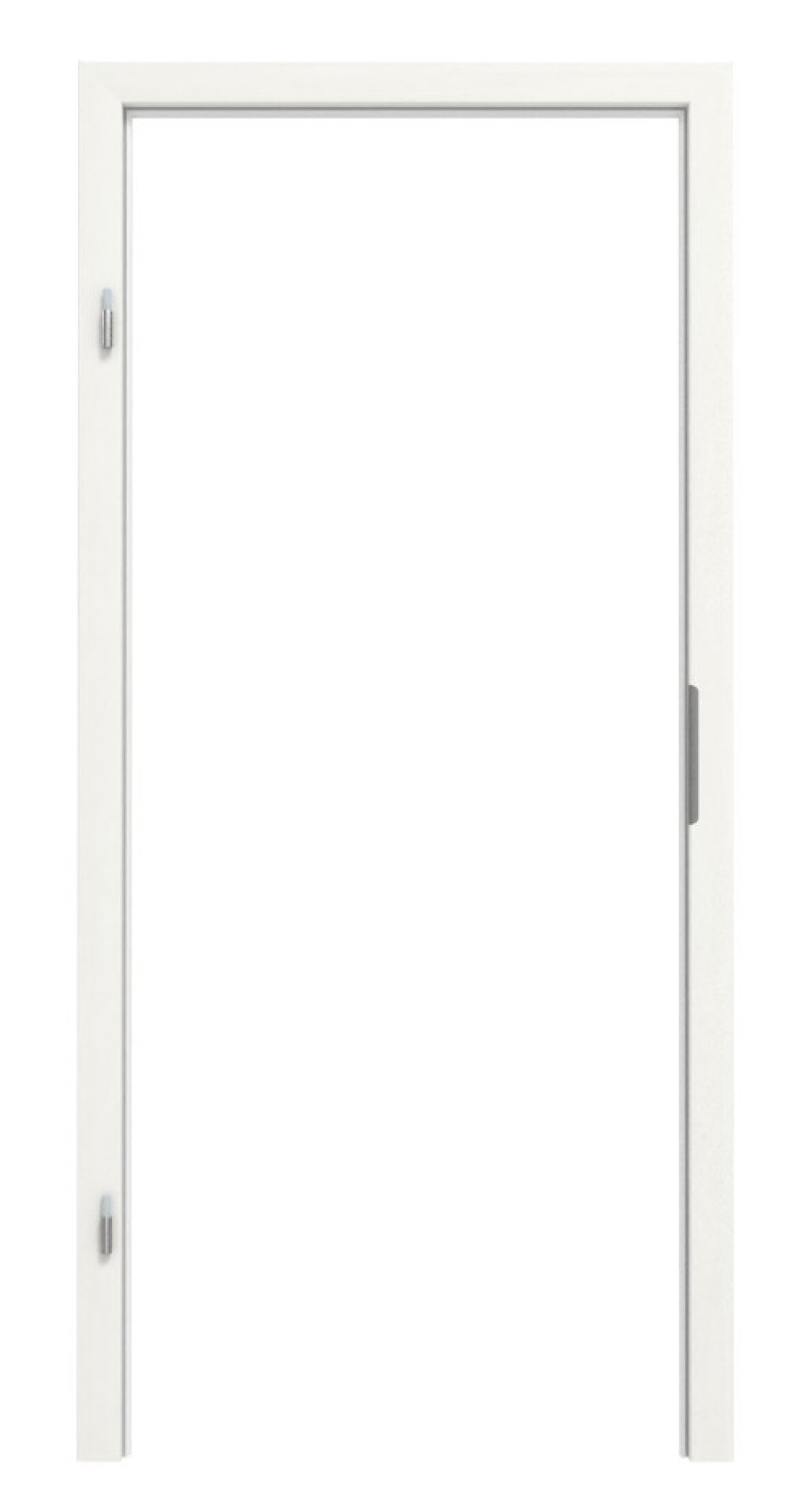 TEUTO Blendrahmen für Wohnungseingangstüren Authentic Bianco CPL mit runder Kante
