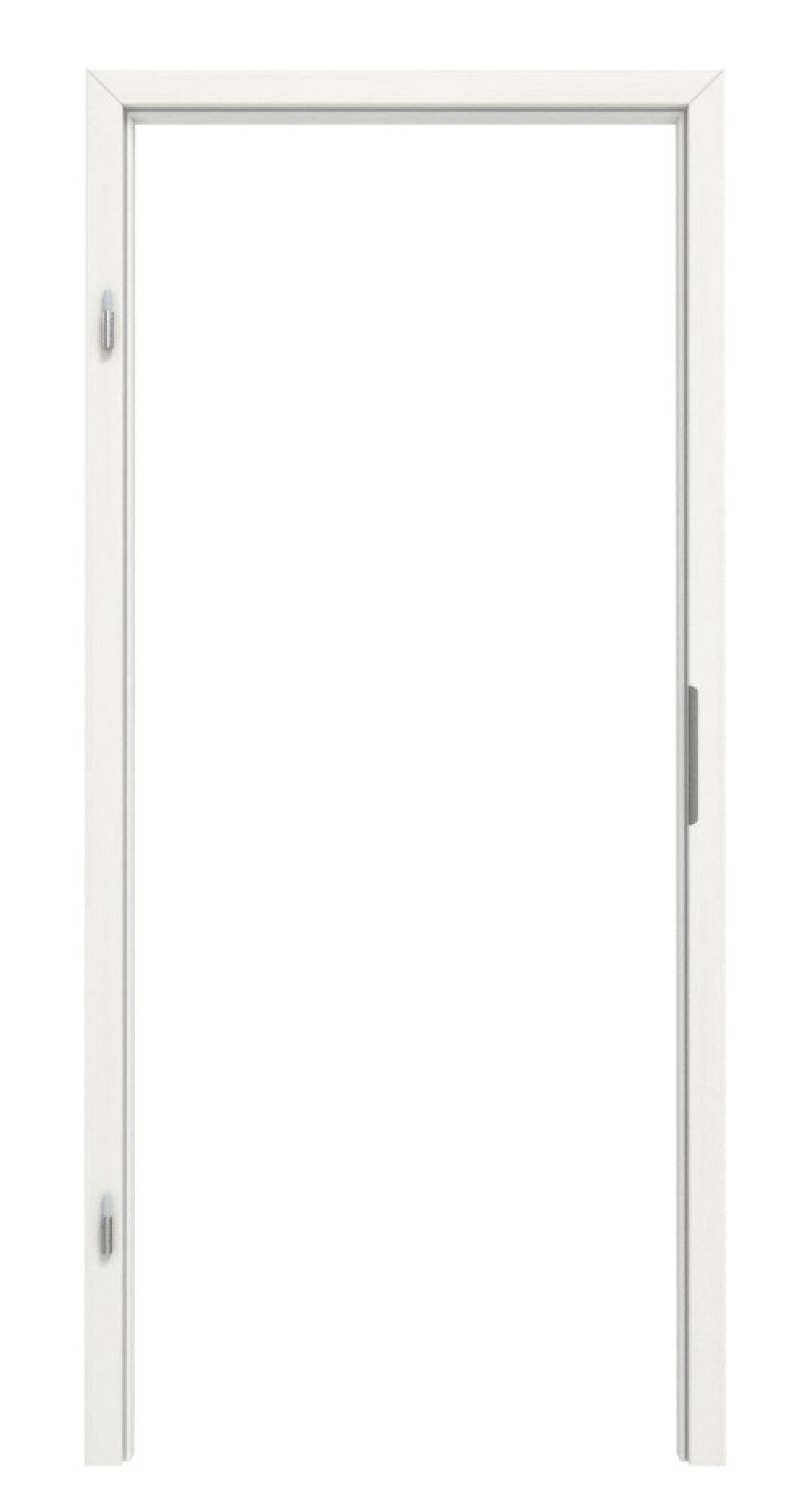 TEUTO Blockrahmen für Wohnungseingangstüren Authentic Bianco CPL mit runder Kante