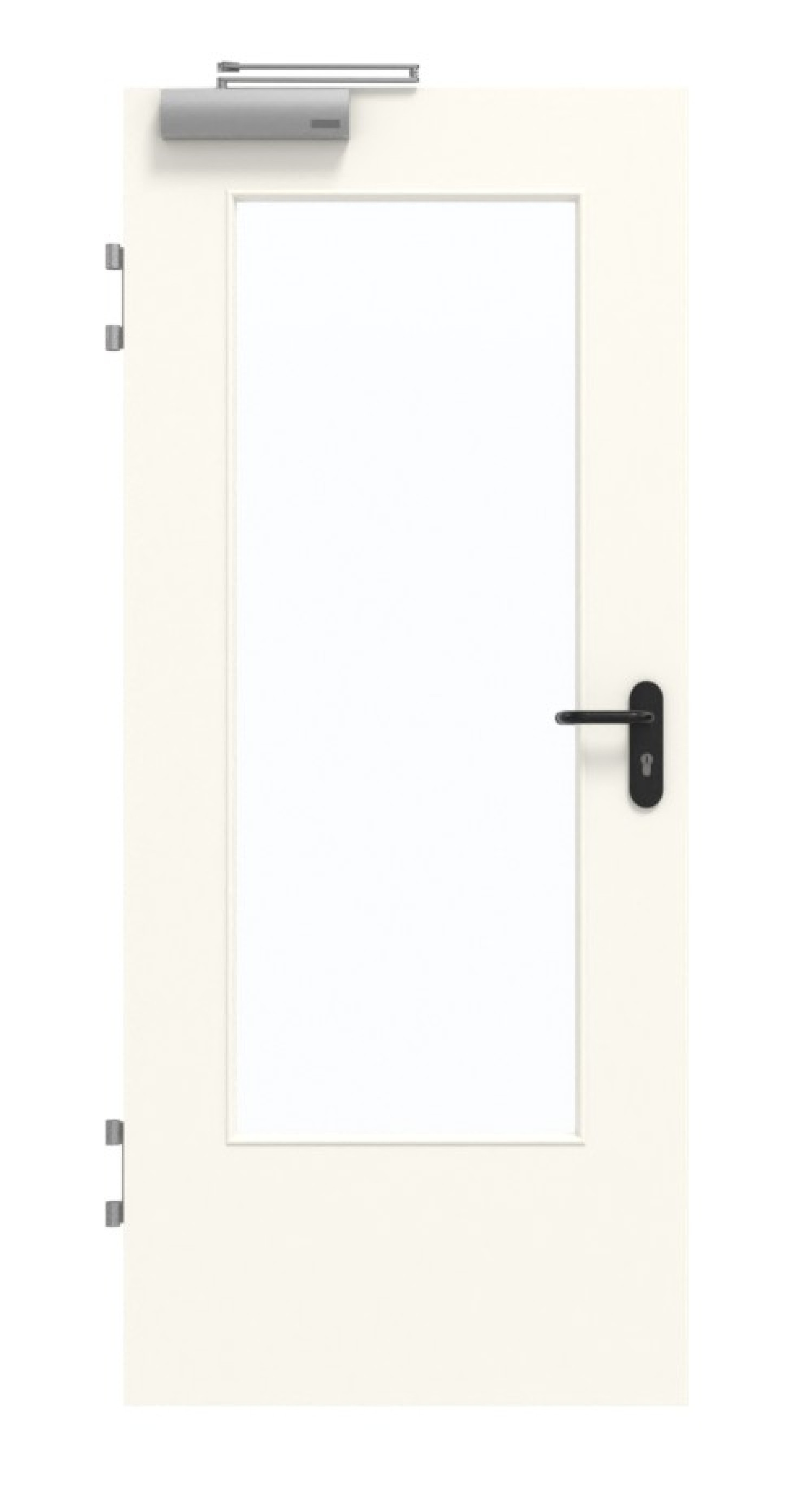 GARANT Brandschutztür T30 Pearl White 0105-60 CePaL mit Lichtausschnitt LA-DIN