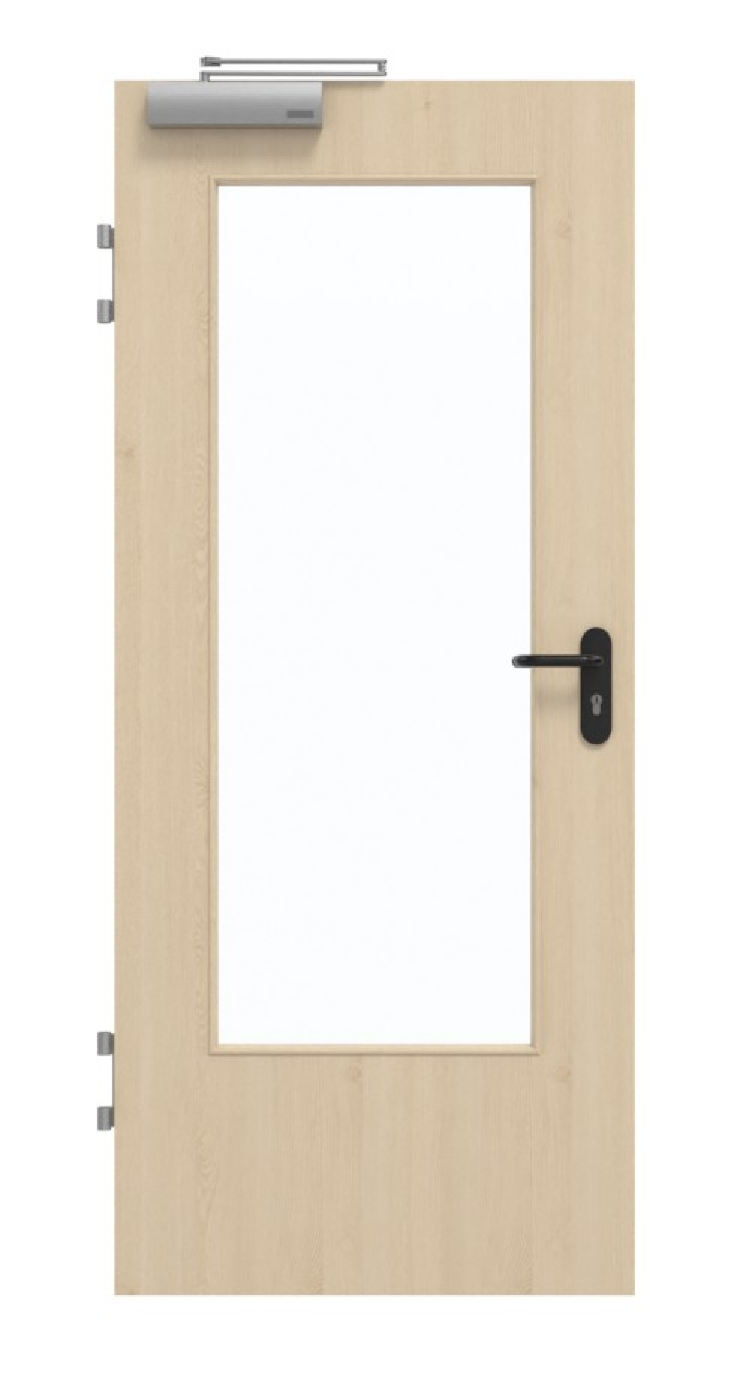 GARANT Brandschutztür T30 Authentic Sand GCK08 mit Lichtausschnitt LA-DIN