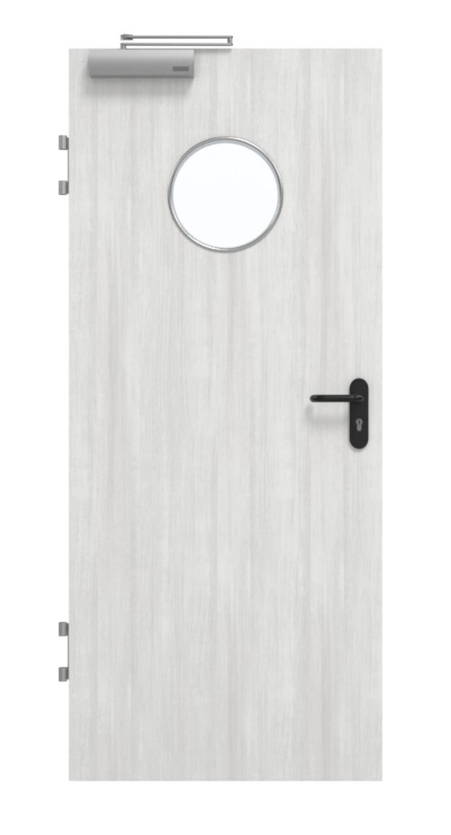 GARANT Brandschutztür T30 Authentic Grigio CePaL mit Lichtausschnitt LA-12