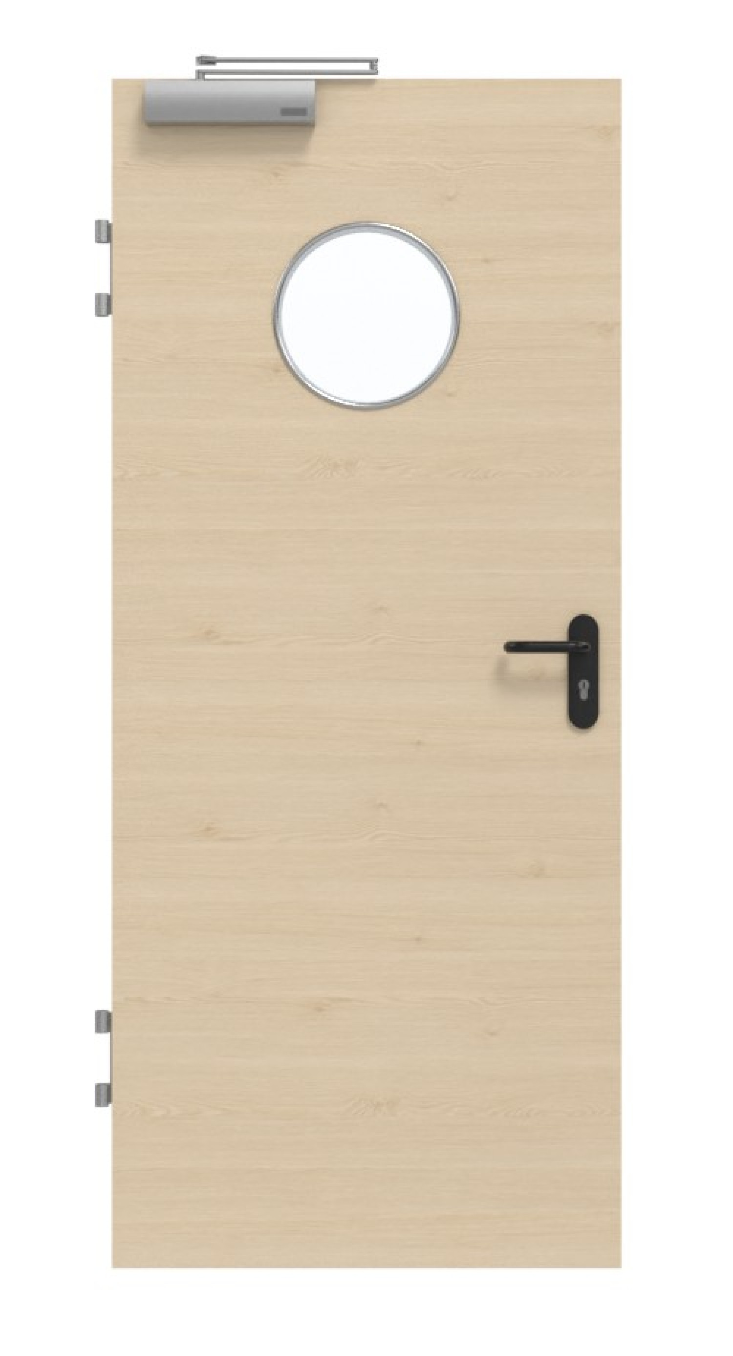 GARANT Brandschutztür T30 Quer Authentic Sand GCK08 mit Lichtausschnitt LA-12
