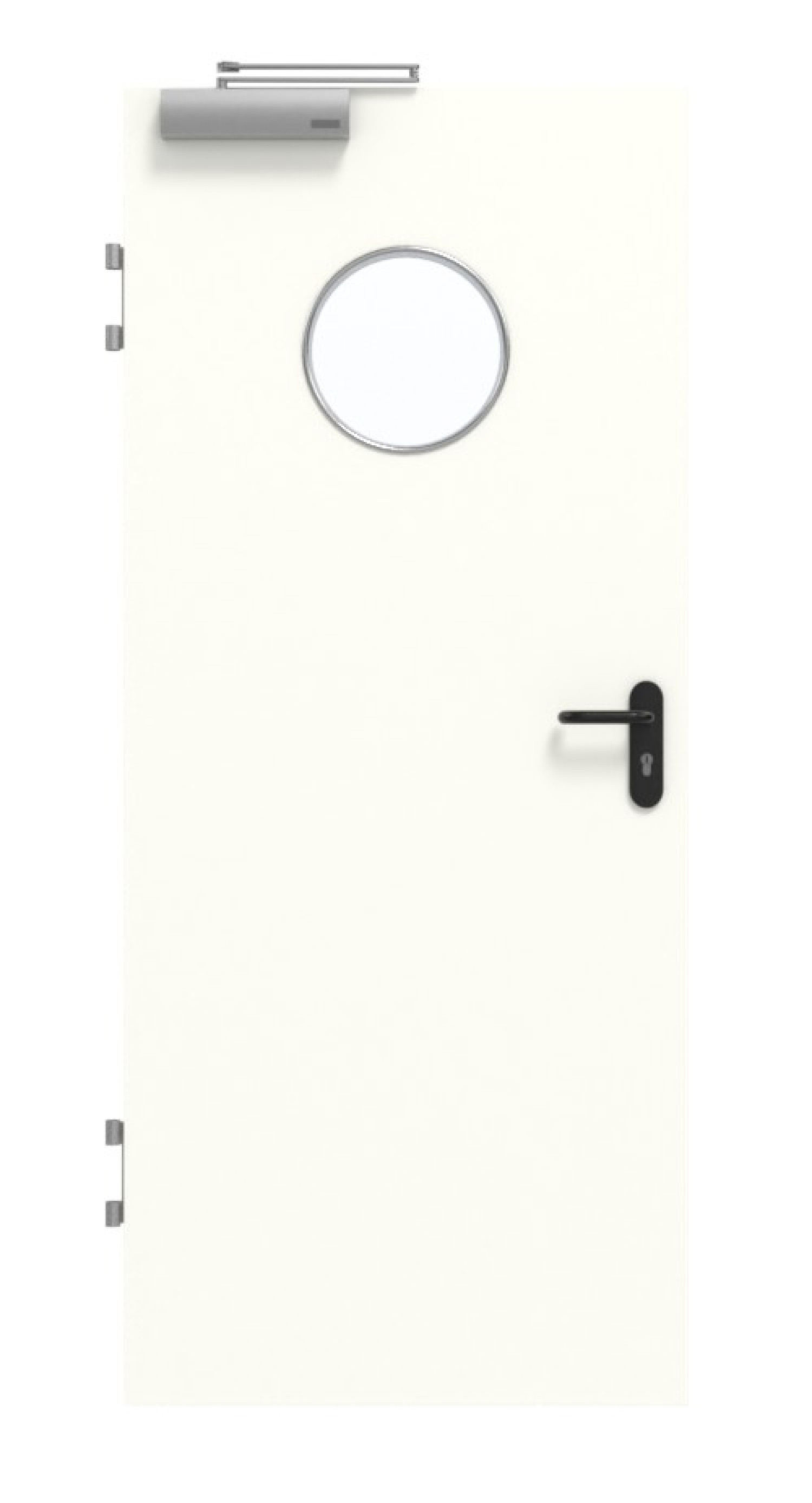 GARANT Brandschutztür T30 U11026SD Kristallweiß GHK08 mit Lichtausschnitt LA-12