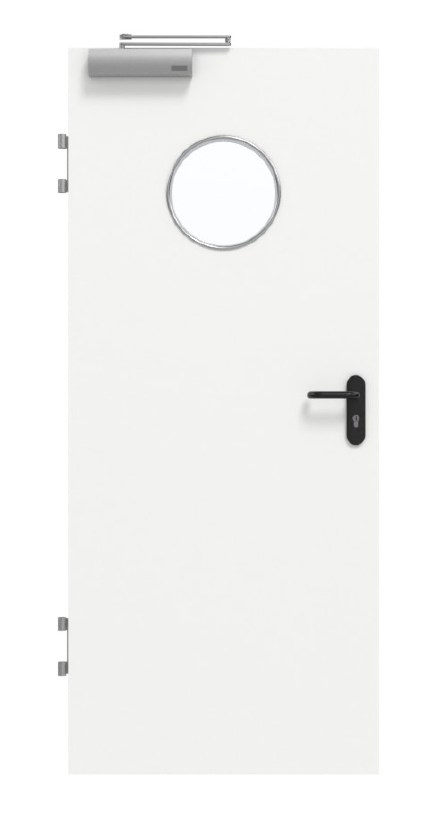GARANT Brandschutztür T30 U11209SD Edelweiß GHK08 mit Lichtausschnitt LA-12