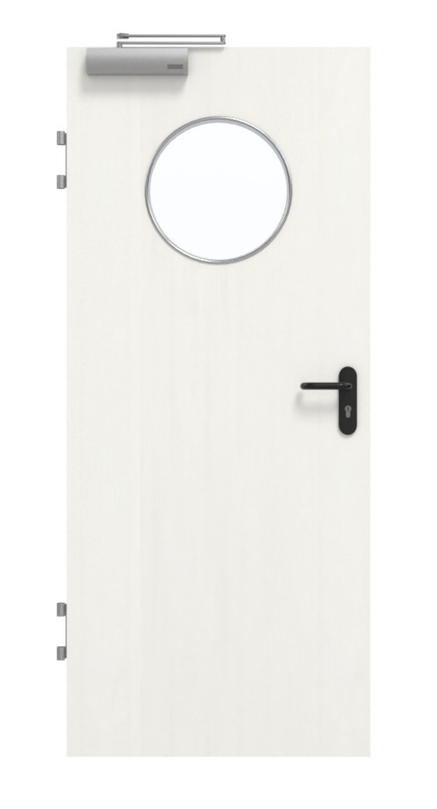 GARANT Brandschutztür T30 Authentic Bianco CePaL mit Lichtausschnitt LA-13