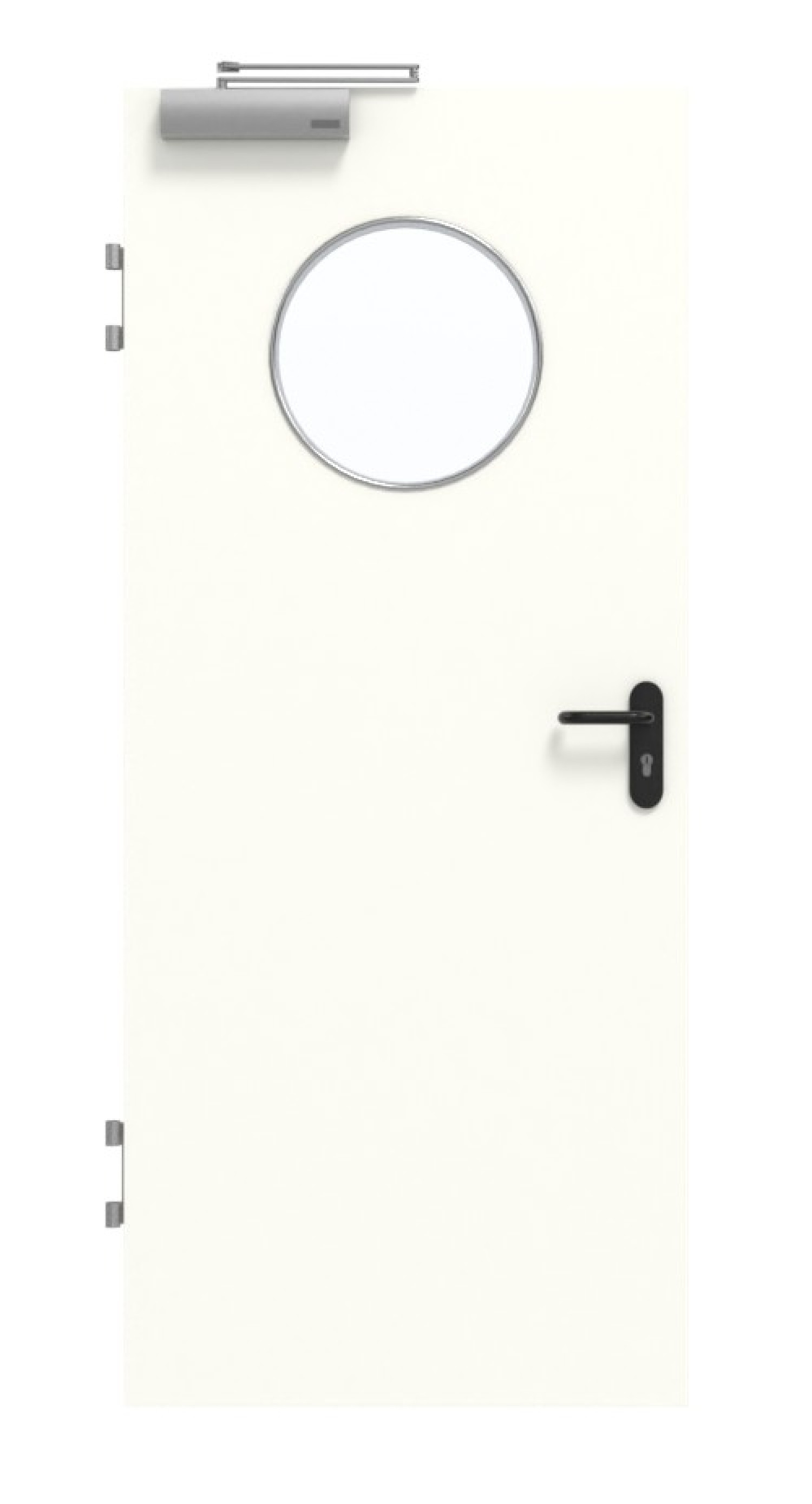 GARANT Brandschutztür T30 U11026SD Kristallweiß GHK08 mit Lichtausschnitt LA-13