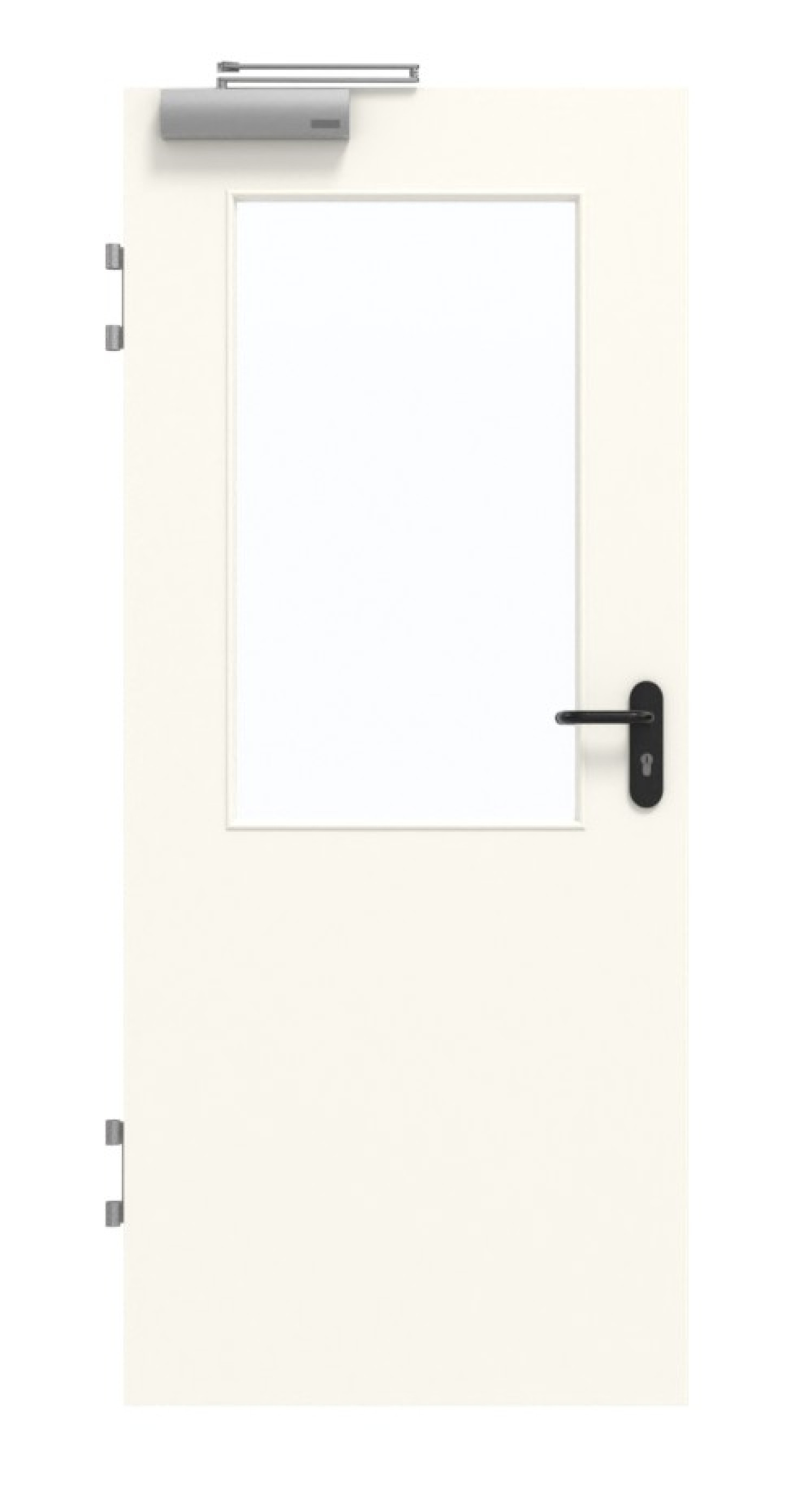 GARANT Brandschutztür T30 Pearl White 0105-60 CePaL mit Lichtausschnitt LA-6