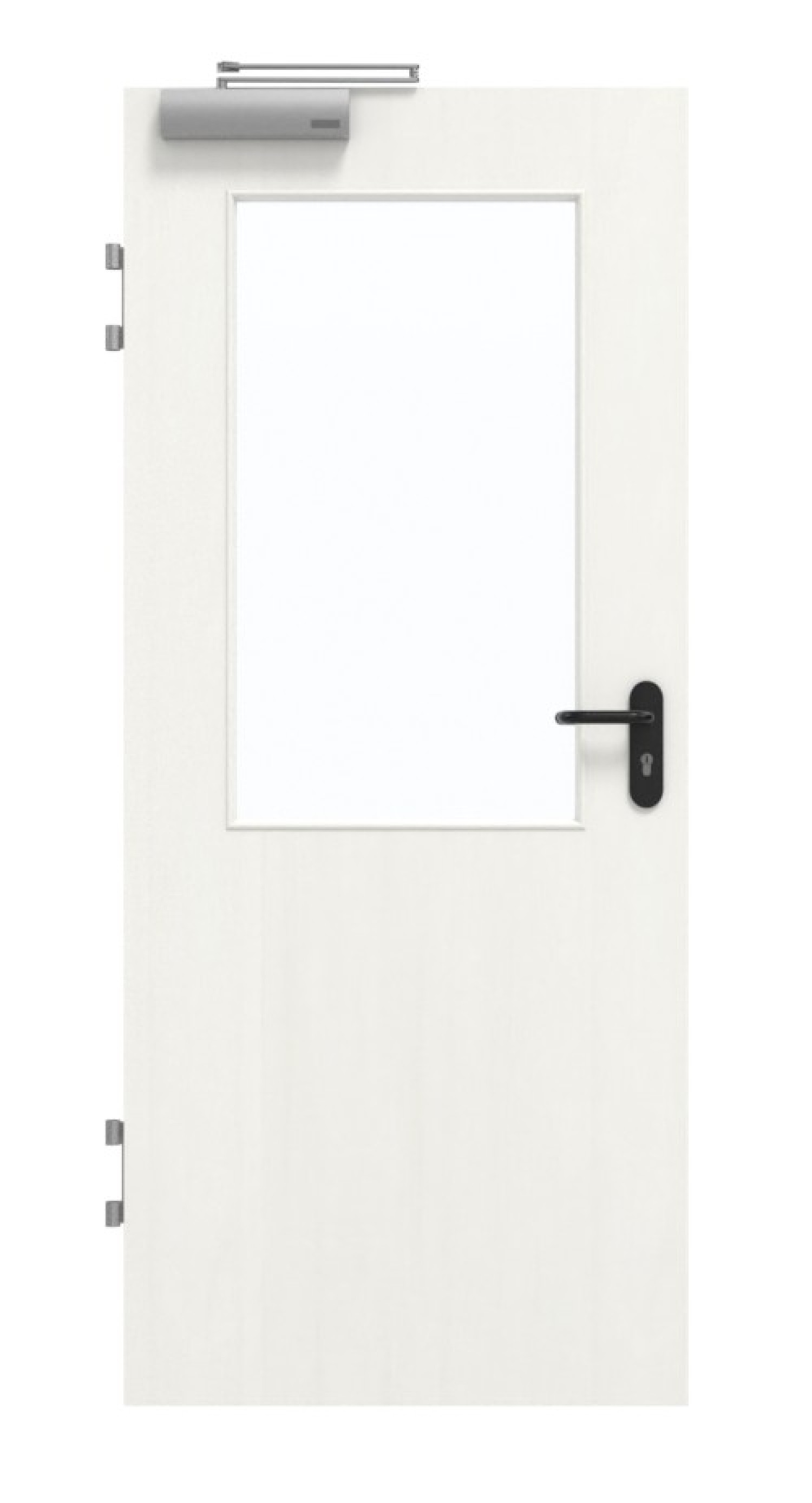 GARANT Brandschutztür T30 Authentic Bianco CePaL mit Lichtausschnitt LA-6