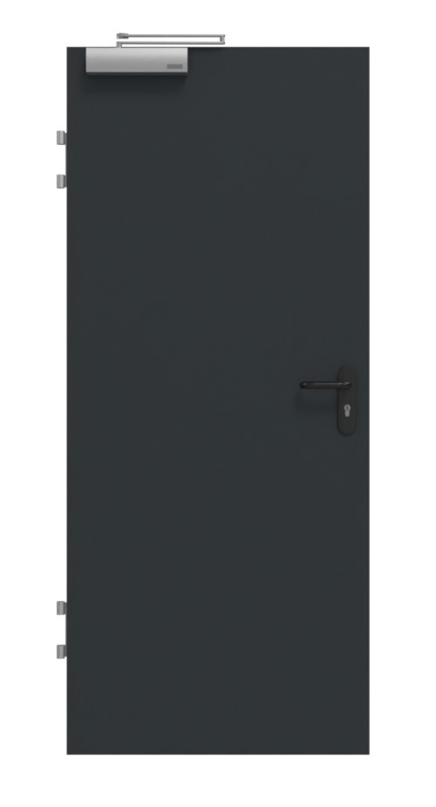 GARANT Brandschutztür T30 U12000SD Vulkanschwarz GHK08