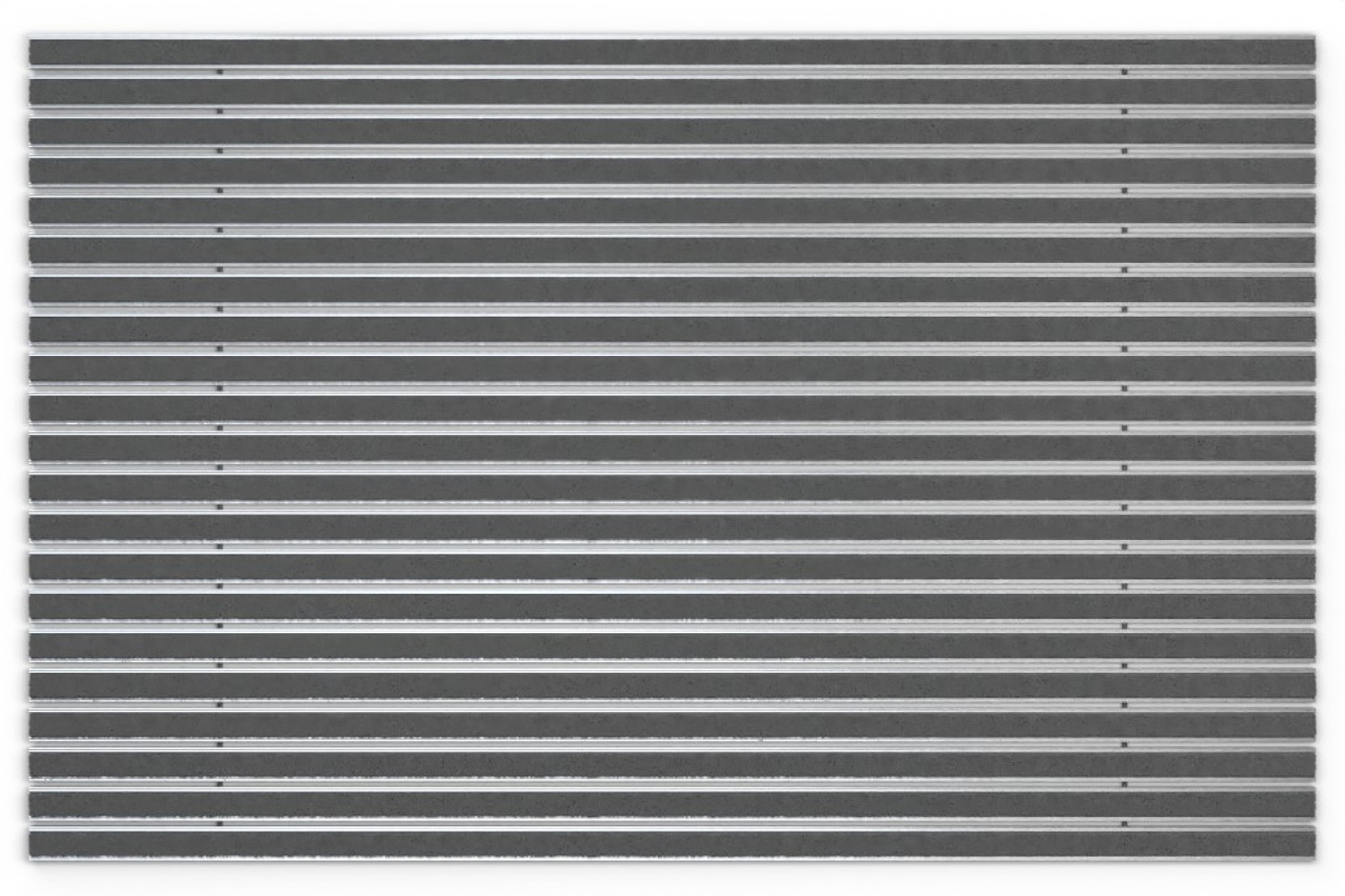 Top-Ansicht von Aluprofilmatte KLASSIK ColourPlus grau - Entrada