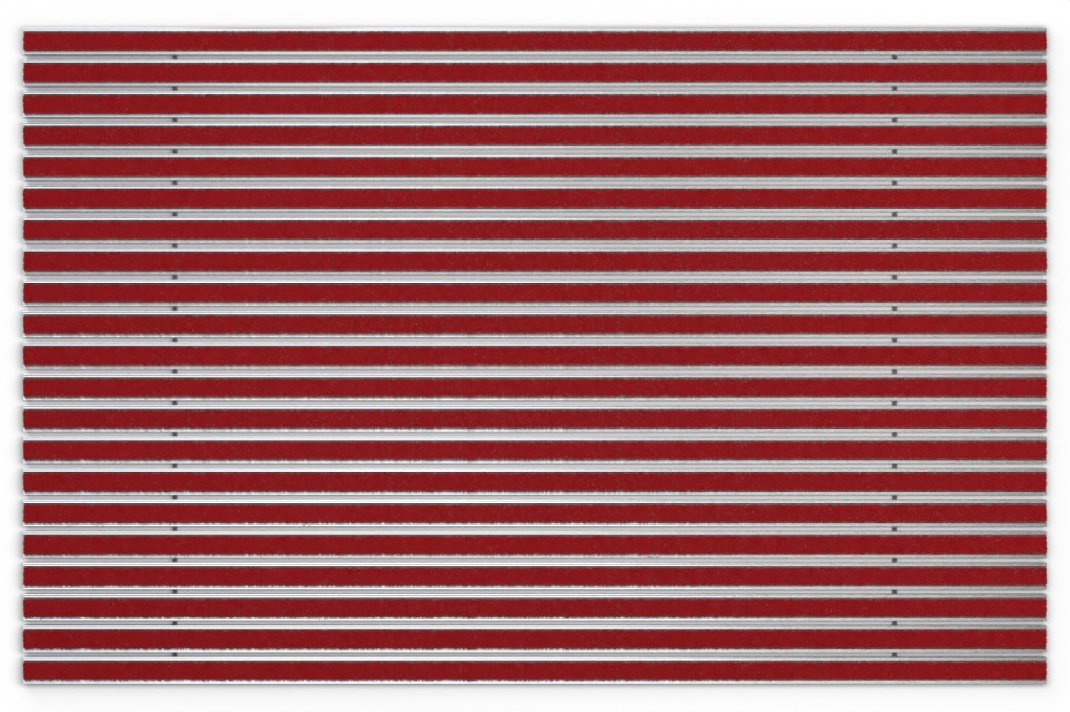 Top-Ansicht von Aluprofilmatte KLASSIK ColourPlus rot - Entrada