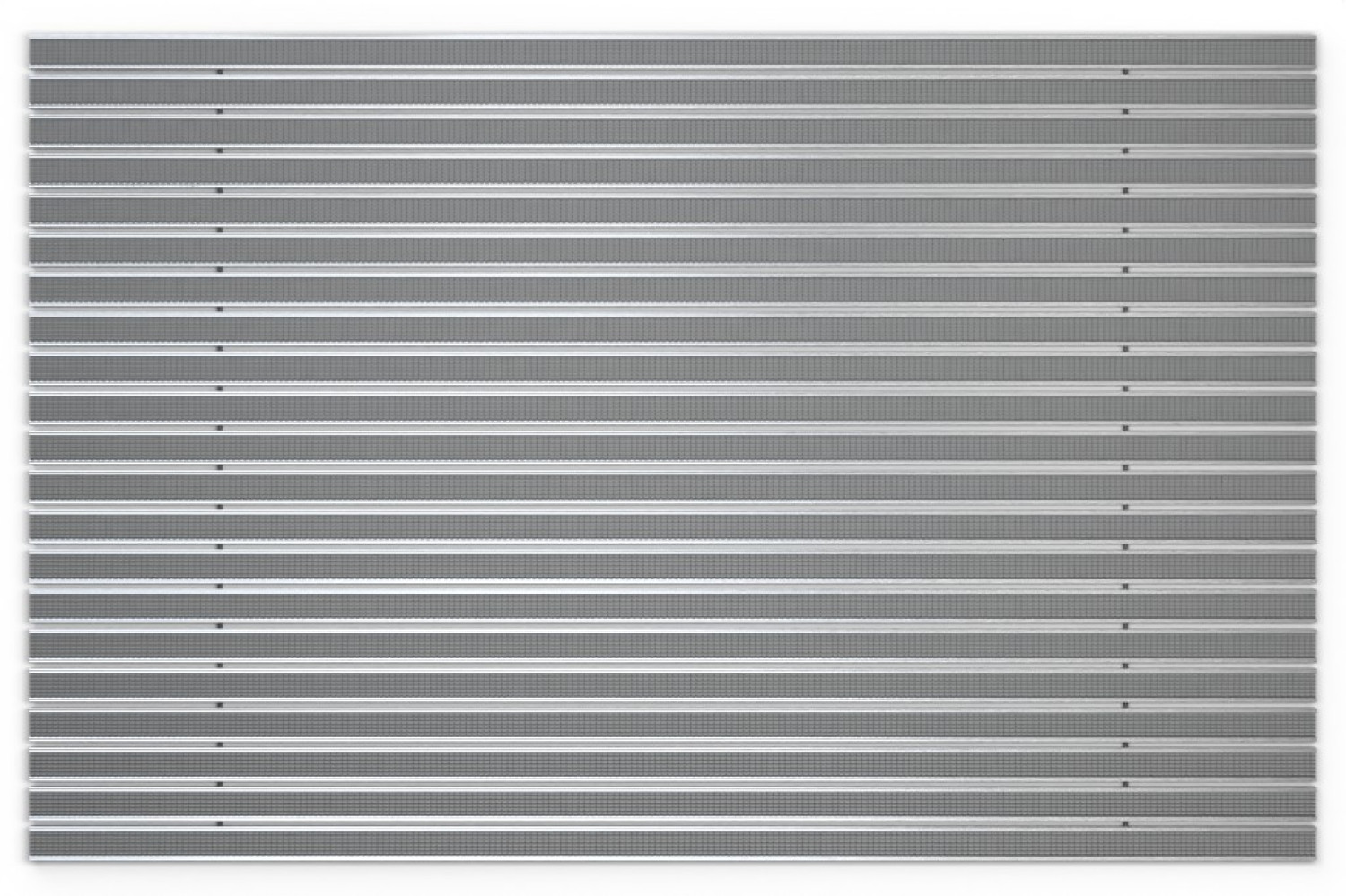Top-Ansicht von Aluprofilmatte KLASSIK Safe R02V grau - Entrada