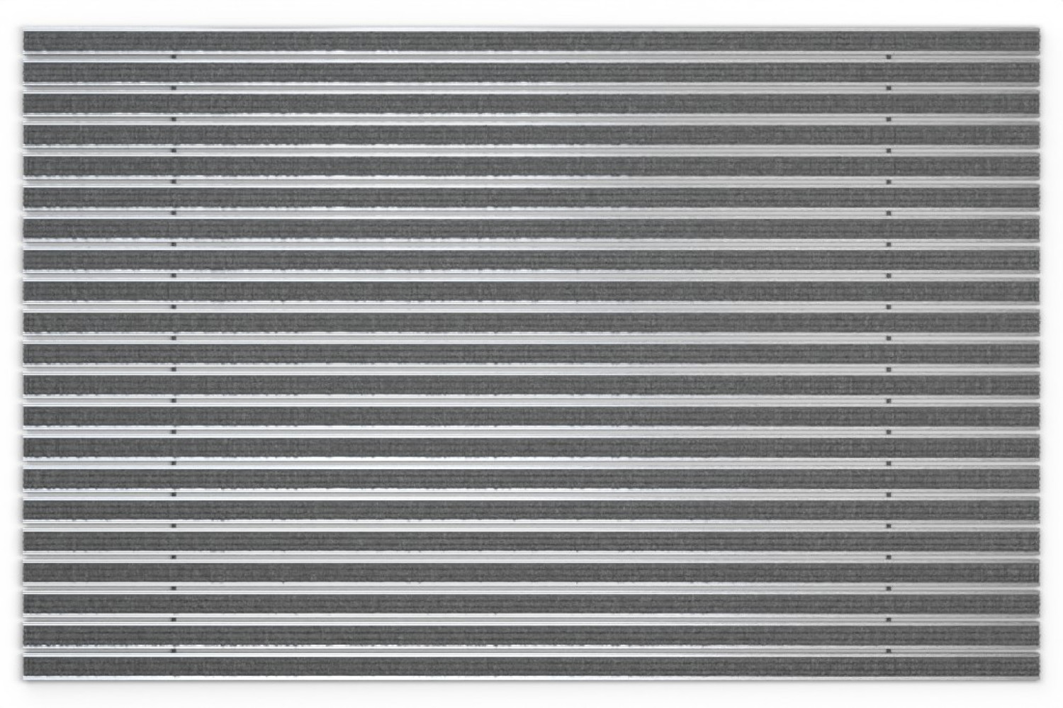 Top-Ansicht von Aluprofilmatte ROBUST Rips T05PP grau - Entrada