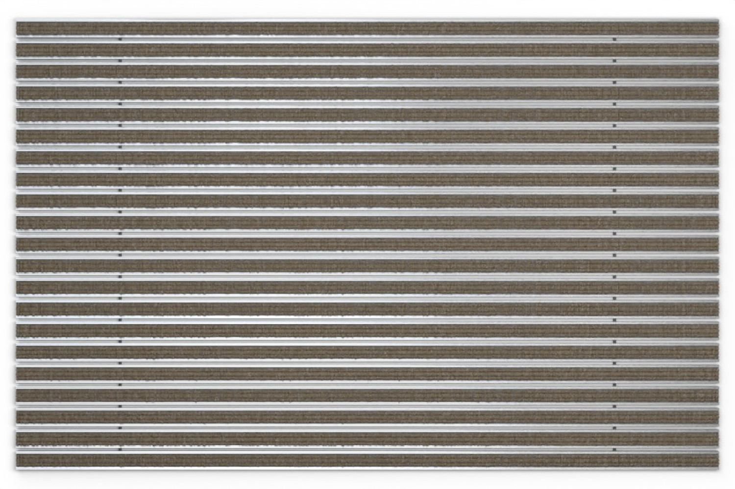 Top-Ansicht von Aluprofilmatte ROBUST Rips T12PP sand - Entrada