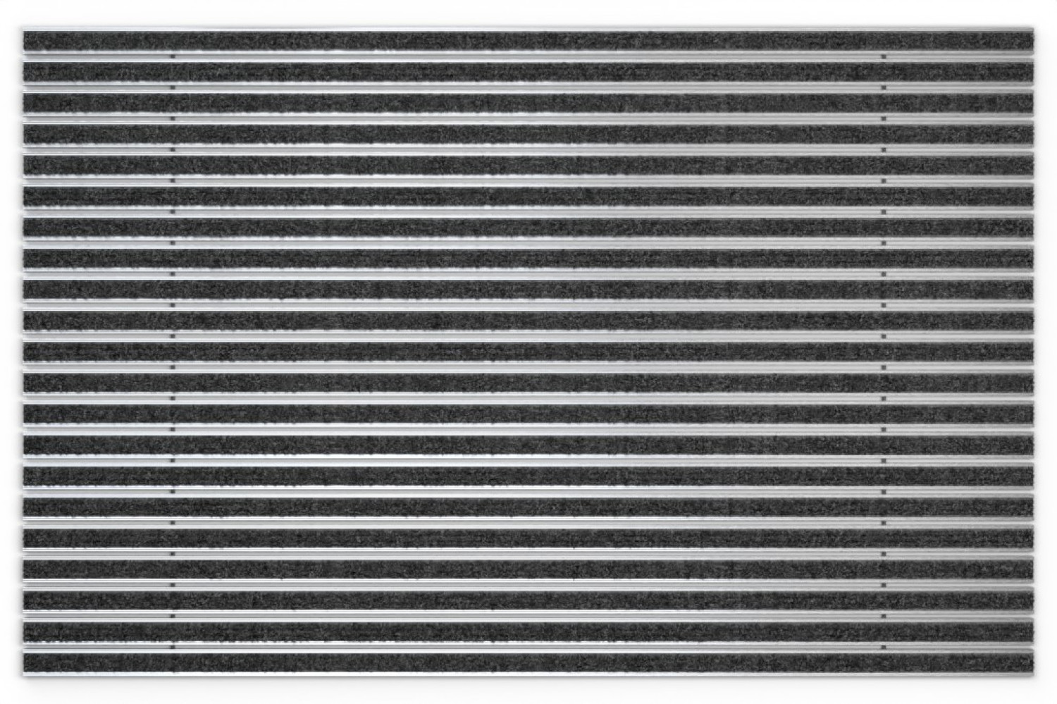 Top-Ansicht von Aluprofilmatte ROBUST Rips T01PP schwarz - Entrada