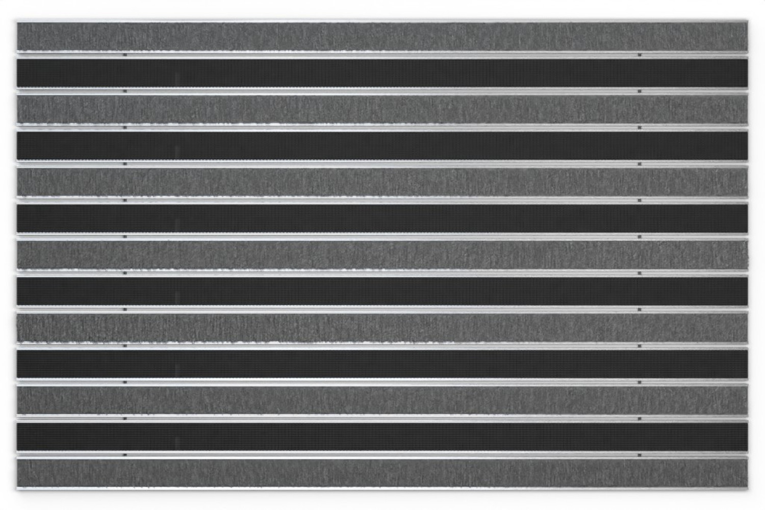 Top-Ansicht von Aluprofilmatte ROYAL Rips T05PP grau / Safe R01V schwarz - Entrada