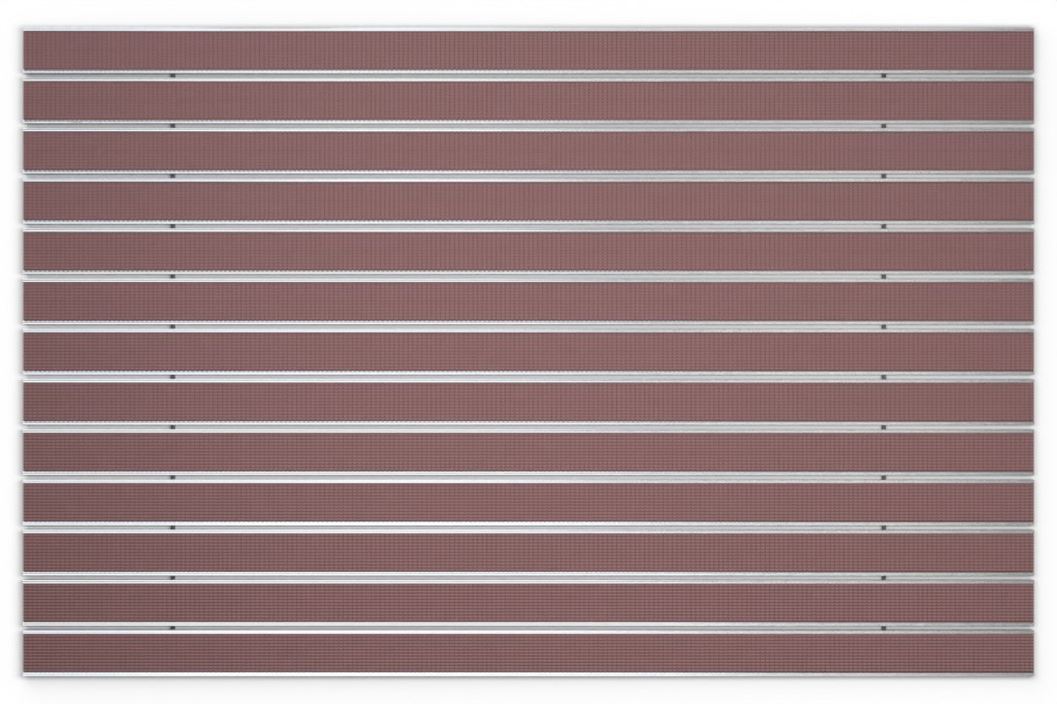 Top-Ansicht von Aluprofilmatte ROYAL Safe R03V braun - Entrada