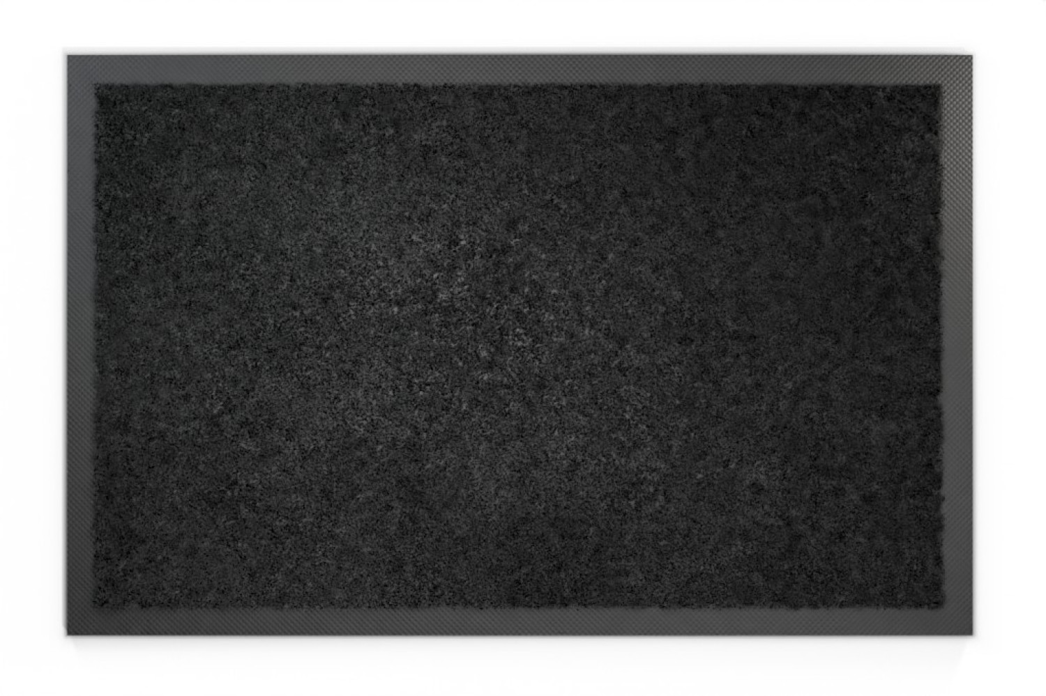 Top-Ansicht von Schmutzfangmatte KLASSIK Nylonfaser 648 schwarz meliert - Entrada
