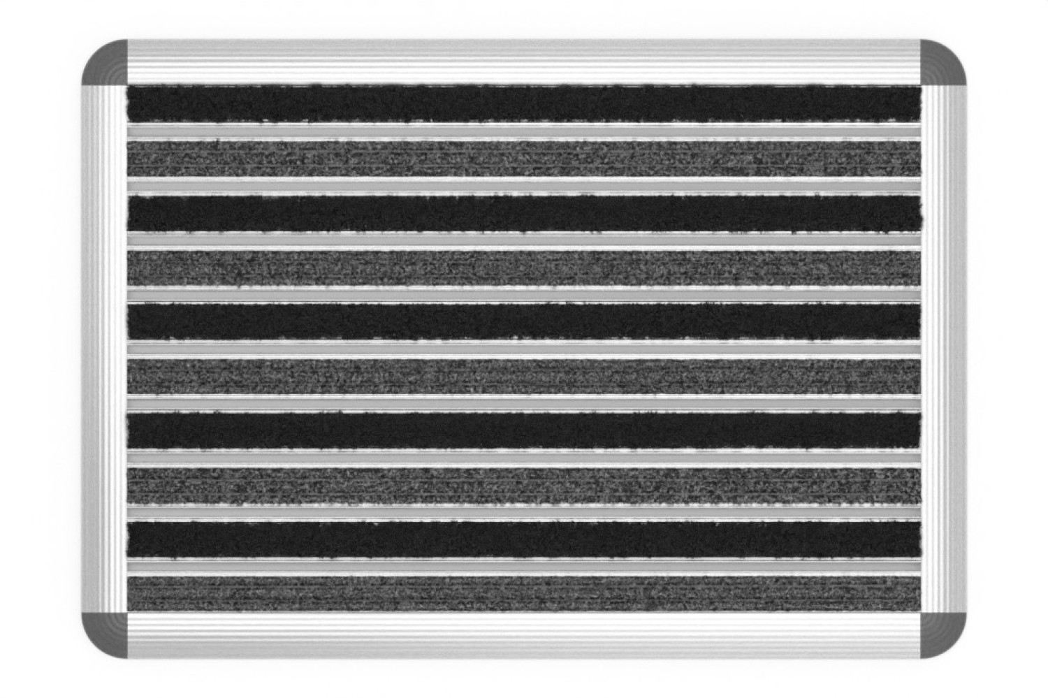 ENTRADA Schuhabtreter HOME Rips T03PP anthrazit / Brush BL01 schwarz 60 x 42 cm