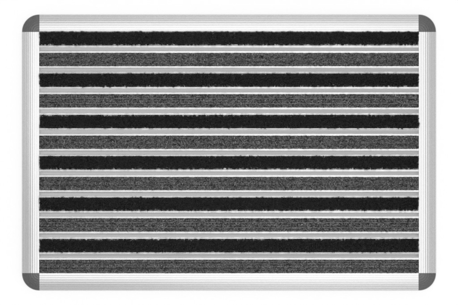 ENTRADA Schuhabtreter HOME Rips T03PP anthrazit / Brush BL01 schwarz 75 x 50 cm