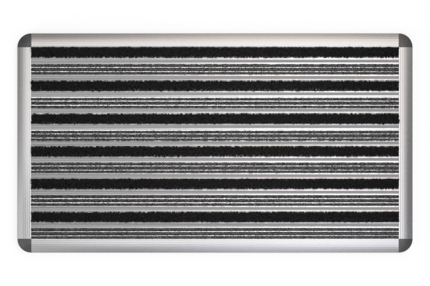 ENTRADA Schuhabtreter HOME Rips T03PP anthrazit / Brush BL01 schwarz 90 x 50 cm