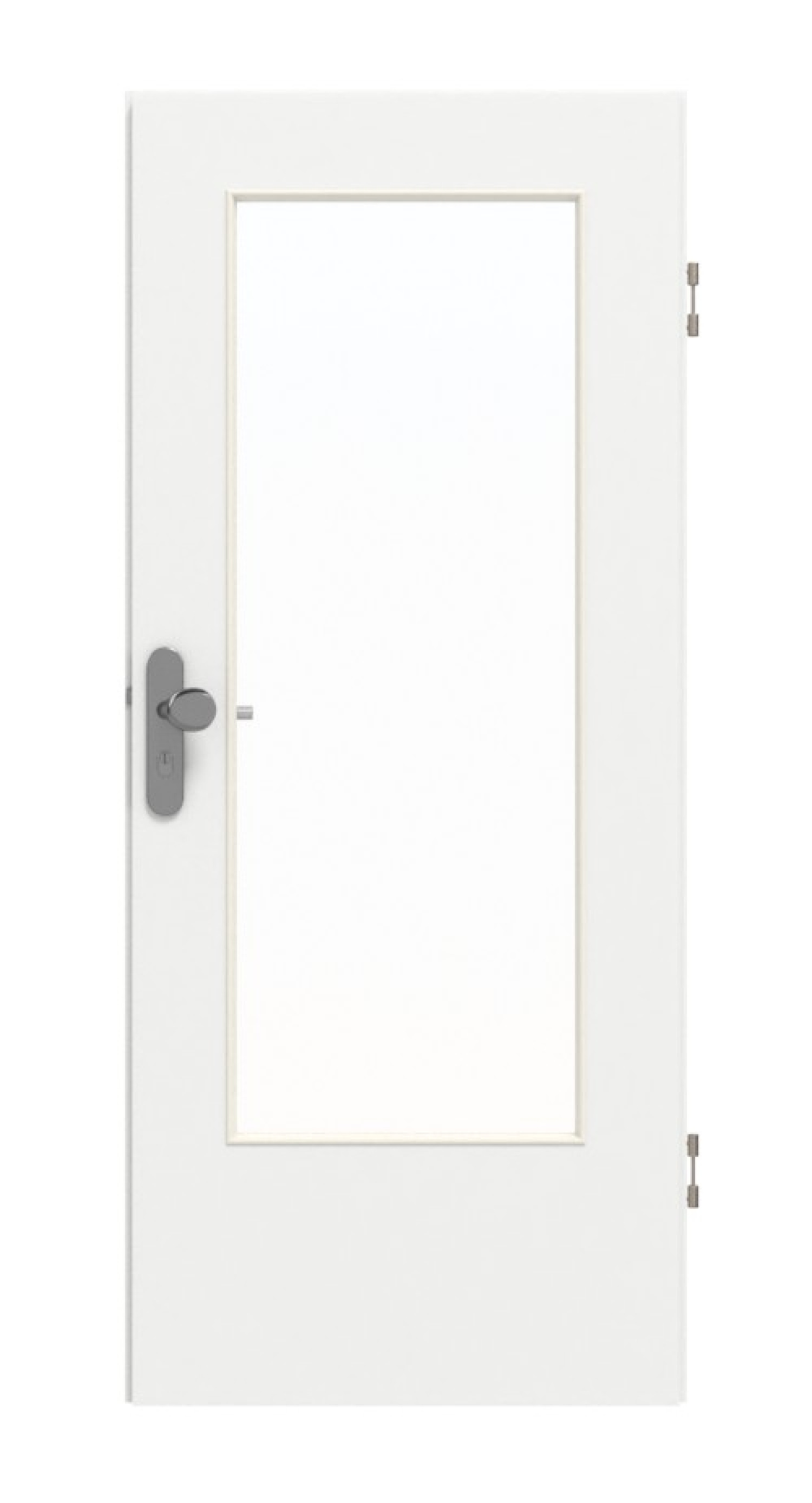 GARANT Wohnungseingangstür D354-60 Designer White Resopal mit Lichtausschnitt LA-DIN