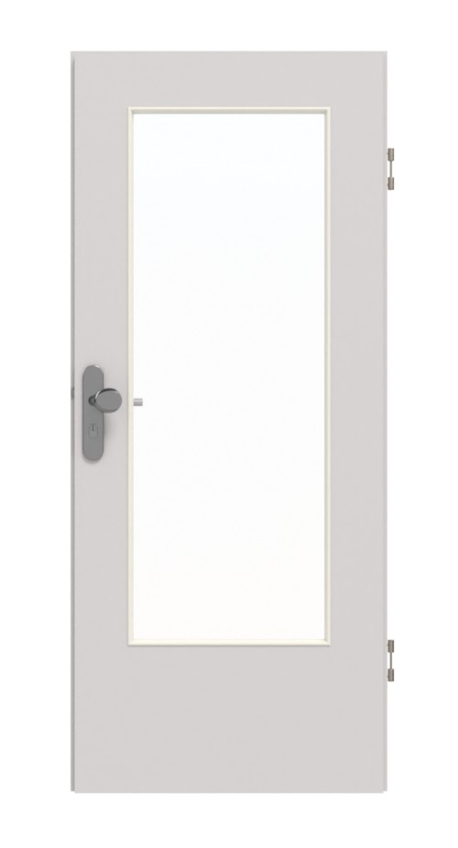 GARANT Wohnungseingangstür U12188SD Lichtgrau GHK08 mit Lichtausschnitt LA-DIN