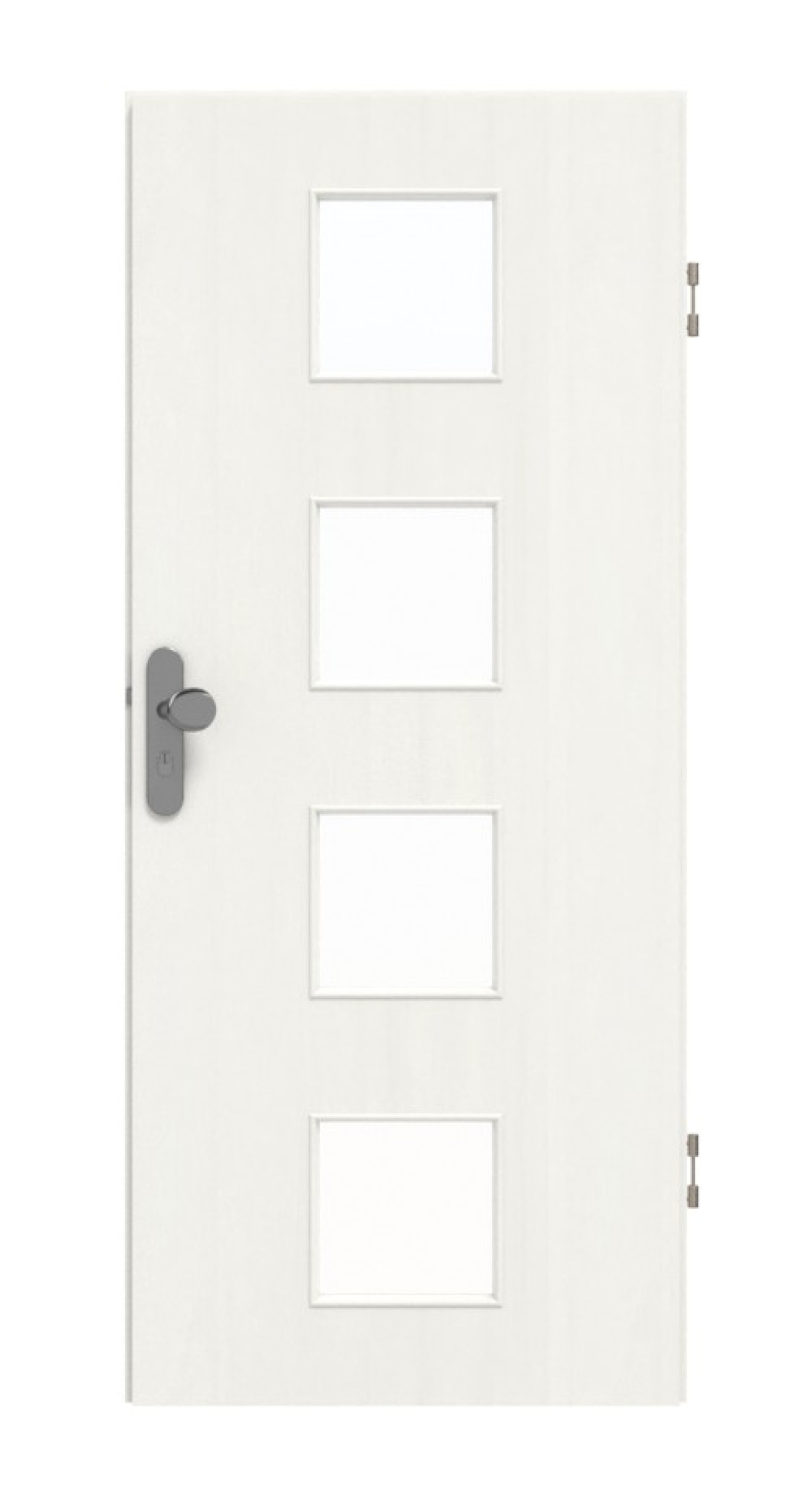 GARANT Wohnungseingangstür Authentic Bianco CePaL mit Lichtausschnitt LA-10