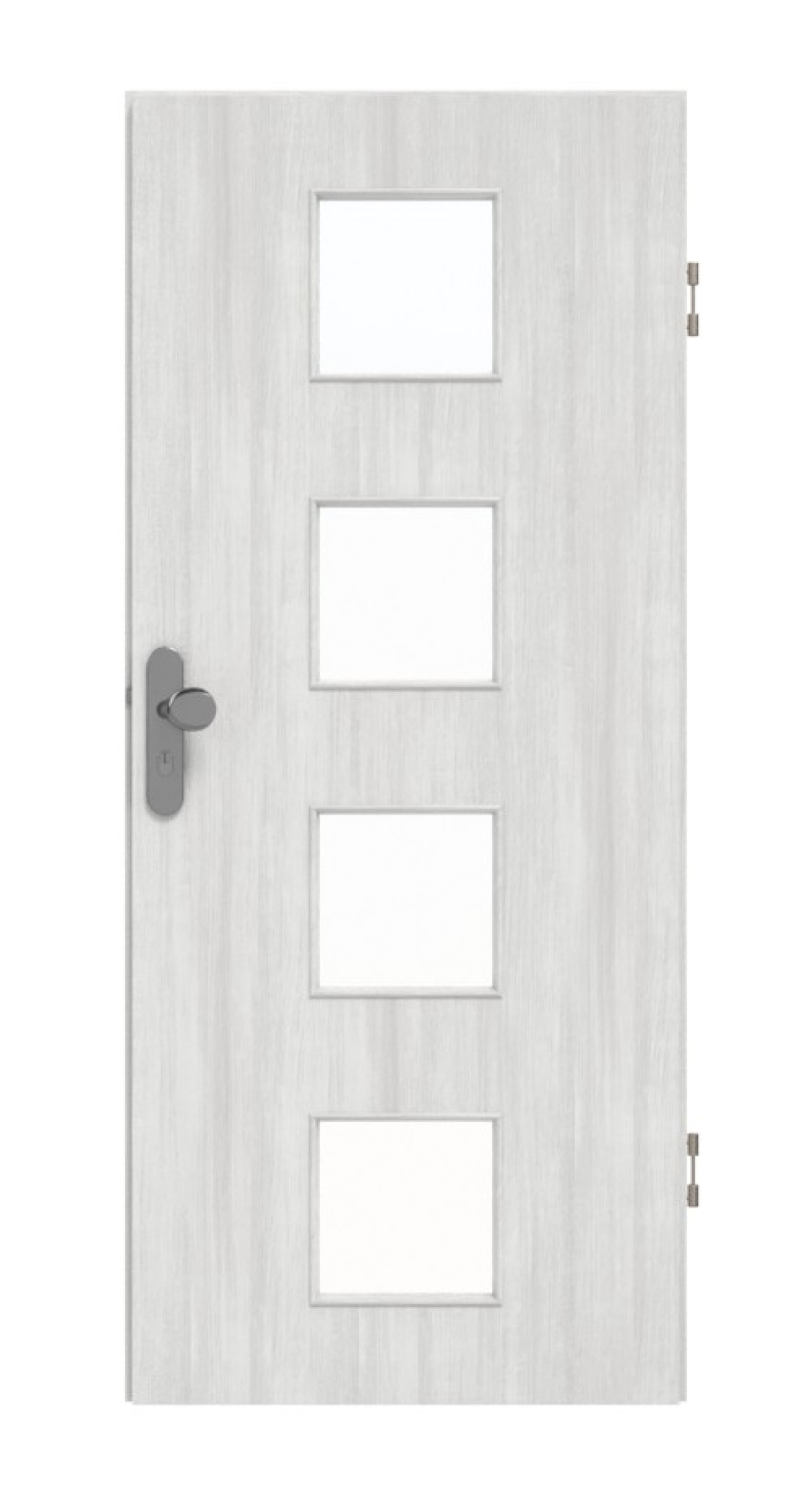 GARANT Wohnungseingangstür Authentic Grigio CePaL mit Lichtausschnitt LA-10
