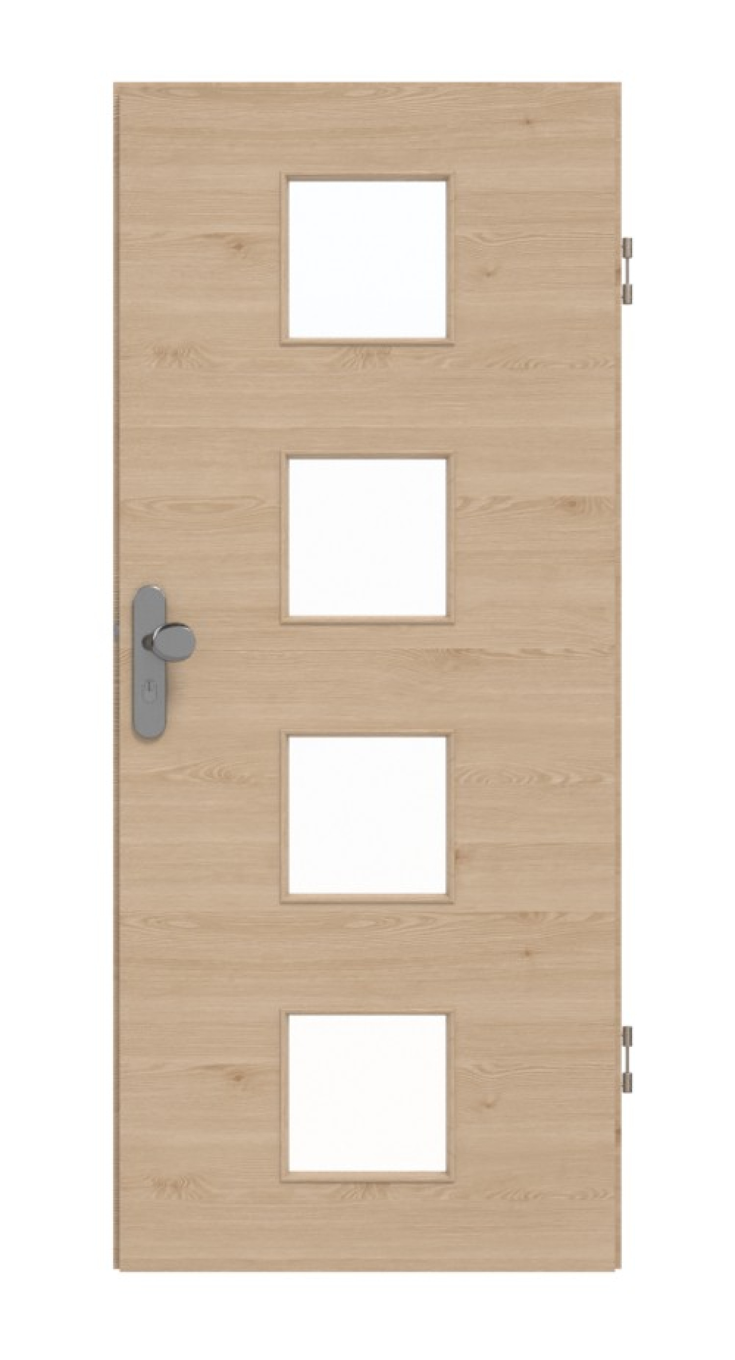 GARANT Wohnungseingangstür Quer Authentic Achat GCK08 mit Lichtausschnitt LA-10