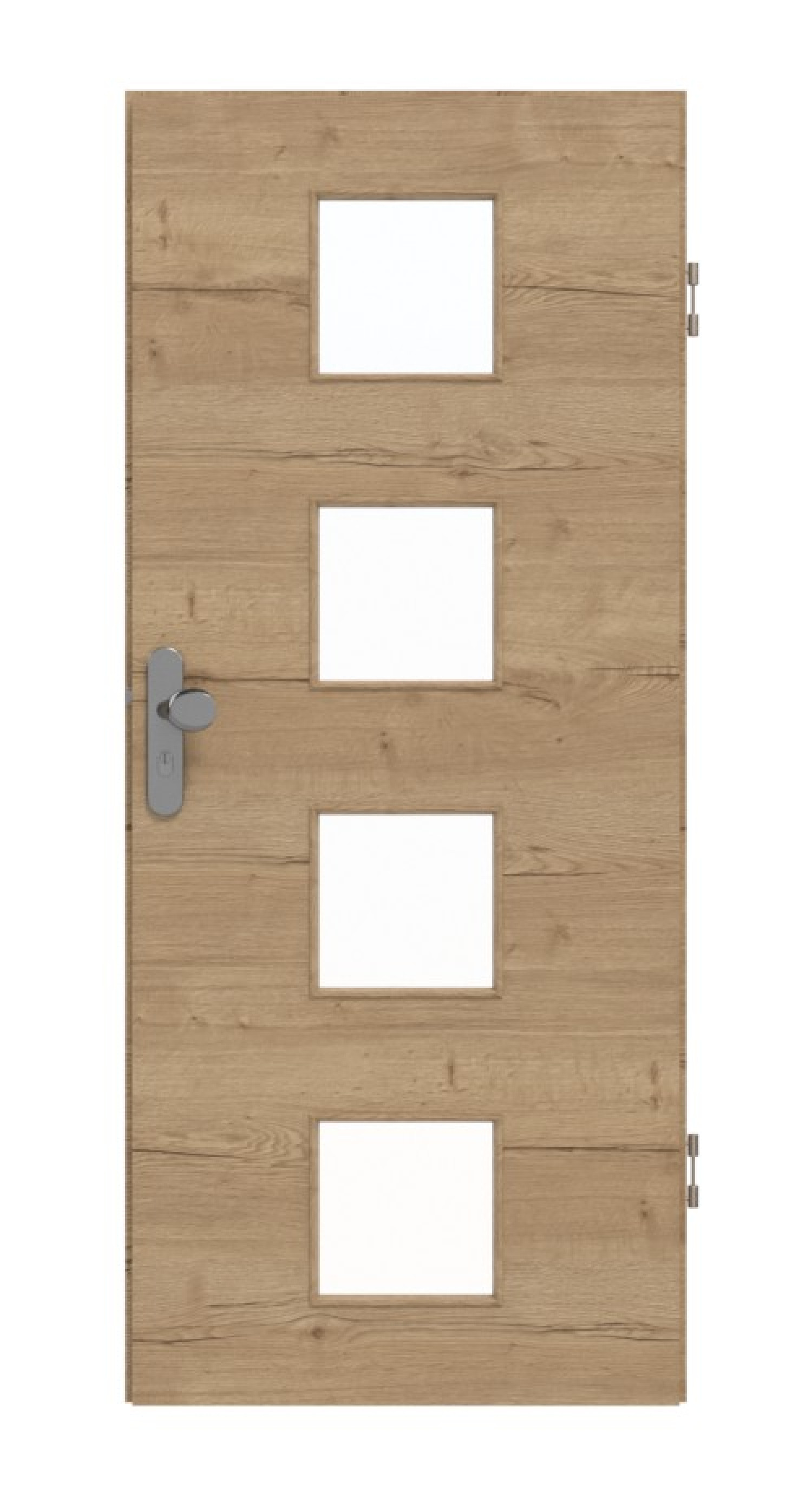 GARANT Wohnungseingangstür Quer Authentic Risseiche GCK08 mit Lichtausschnitt LA-10