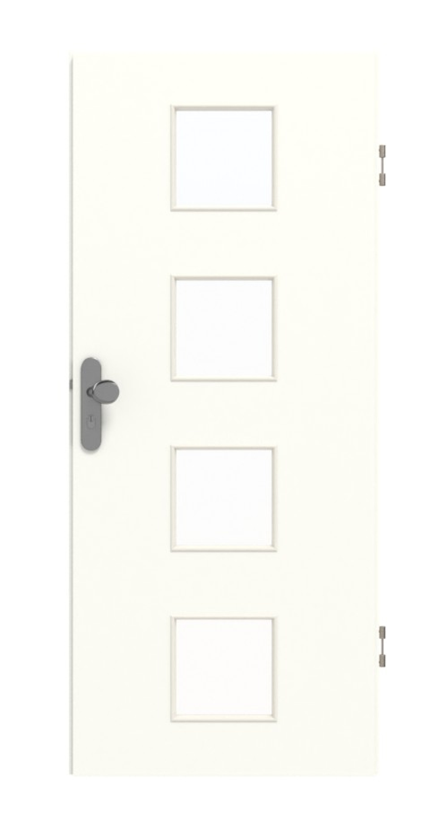 GARANT Wohnungseingangstür U11026SD Kristallweiß GHK08 mit Lichtausschnitt LA-10