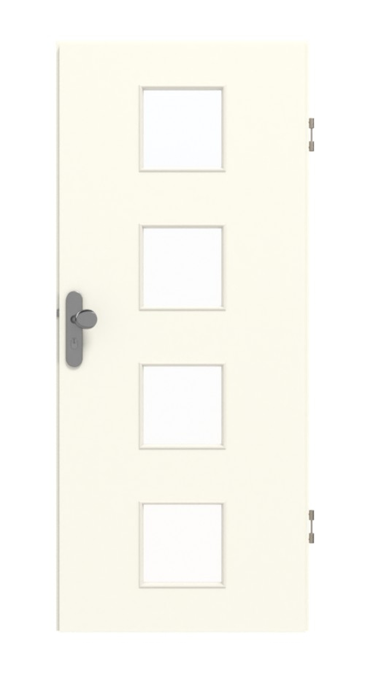 GARANT Wohnungseingangstür W980ST15 Platinweiß GHK08 mit Lichtausschnitt LA-10