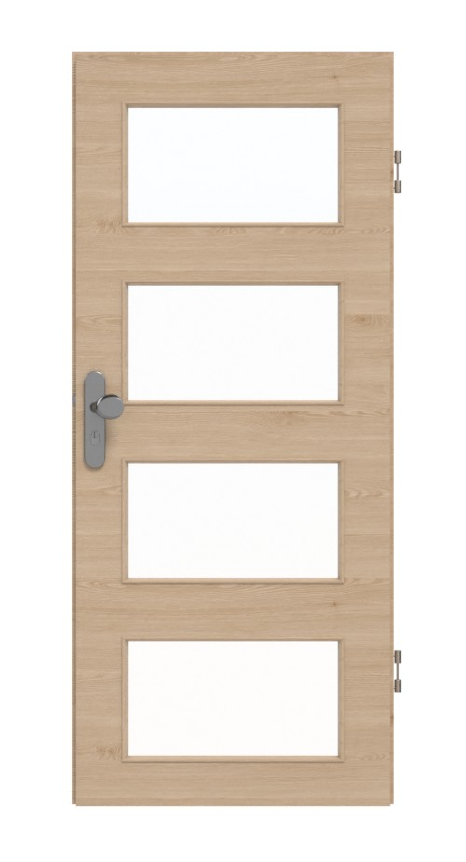 GARANT Wohnungseingangstür Quer Authentic Achat GCK08 mit Lichtausschnitt LA-11