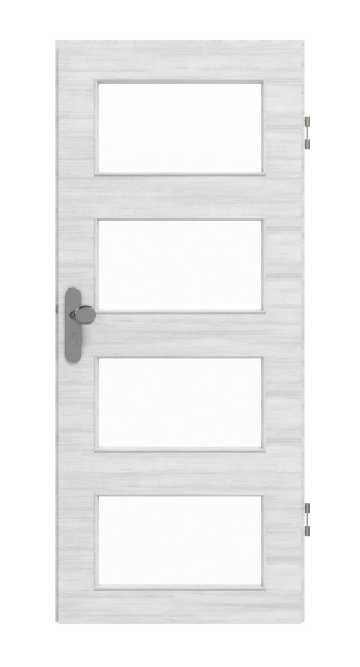 GARANT Wohnungseingangstür Quer Authentic Grigio GCK08 mit Lichtausschnitt LA-11