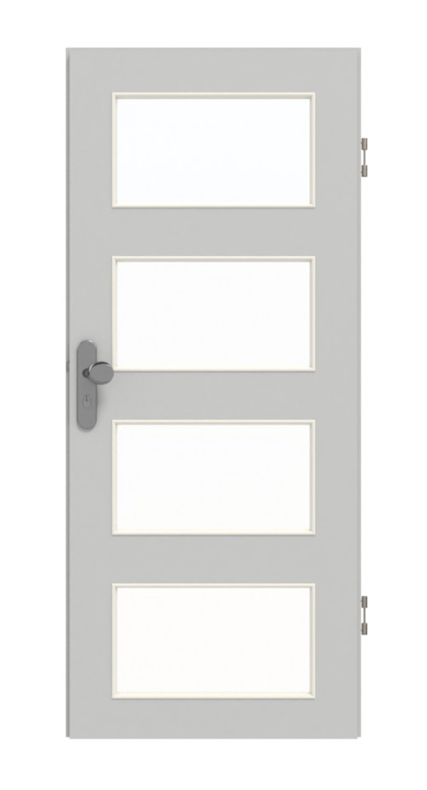 GARANT Wohnungseingangstür D92-60 Dove Grey Resopal mit Lichtausschnitt LA-11