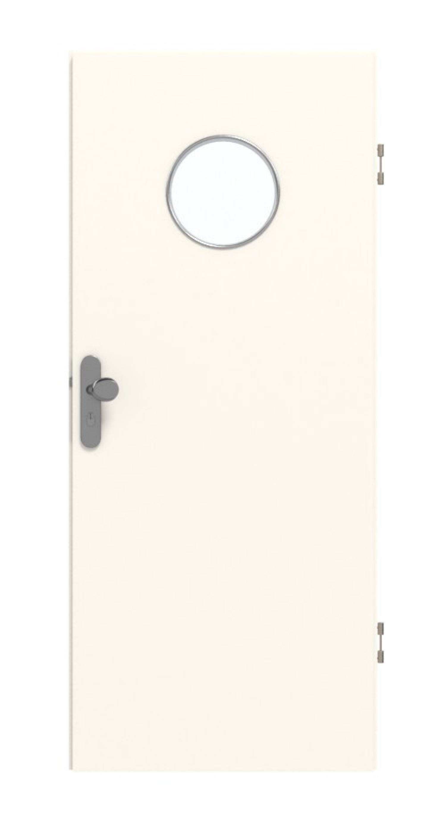 GARANT Wohnungseingangstür 0105-60 Pearl White CePaL mit Lichtausschnitt LA-12
