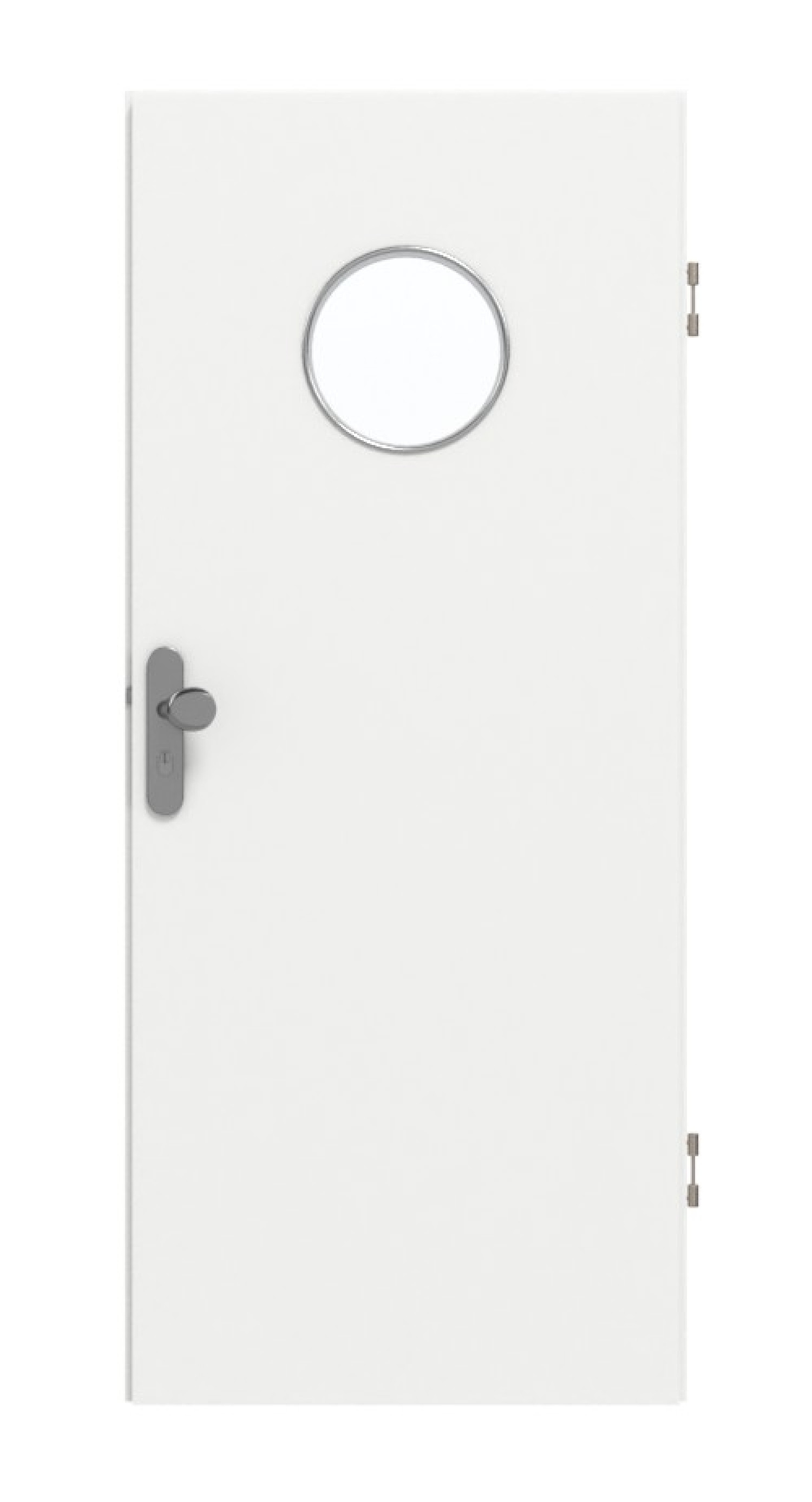 GARANT Wohnungseingangstür D354-60 Designer White Resopal mit Lichtausschnitt LA-12