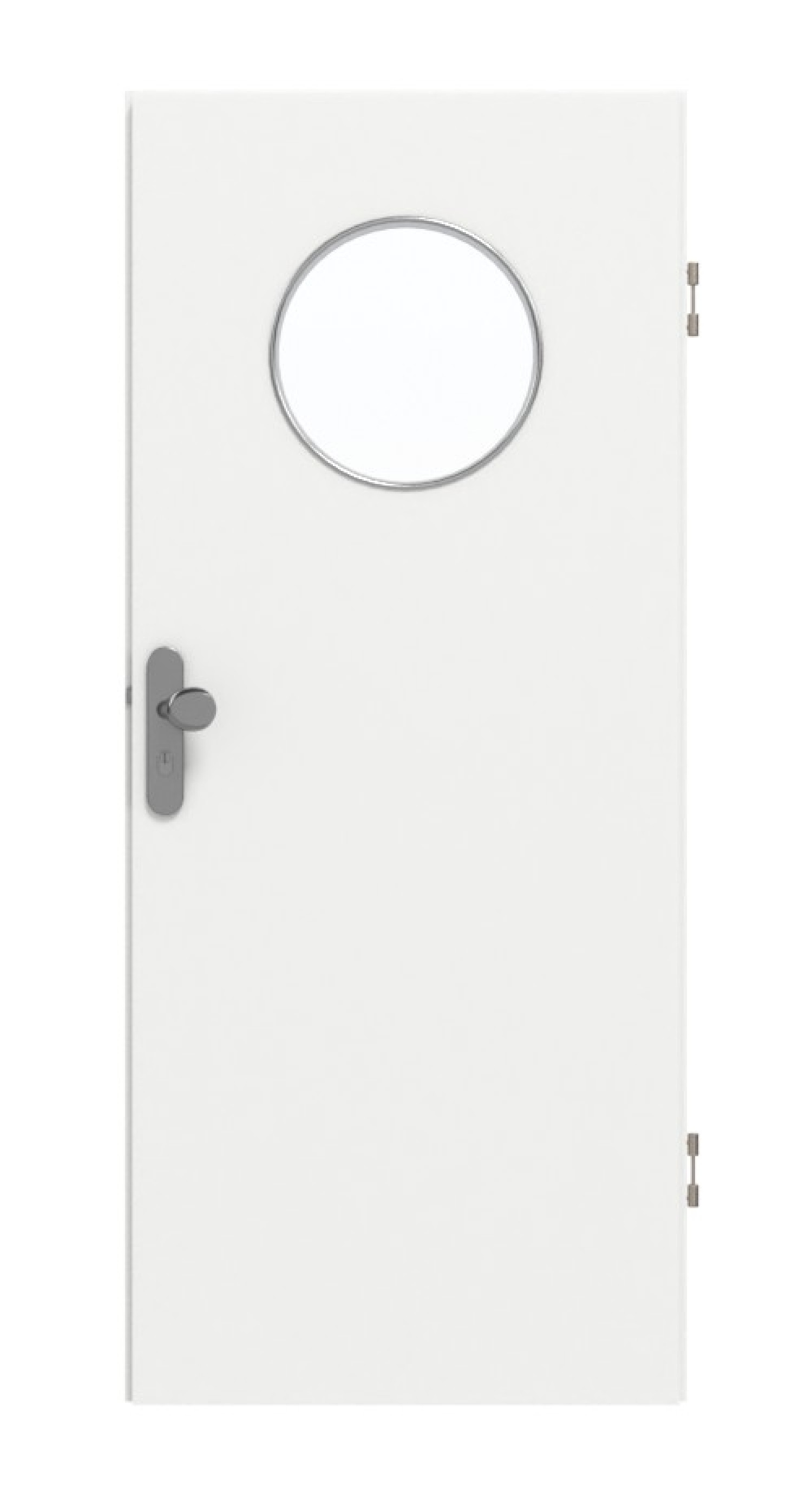 GARANT Wohnungseingangstür D354-60 Designer White Resopal mit Lichtausschnitt LA-13