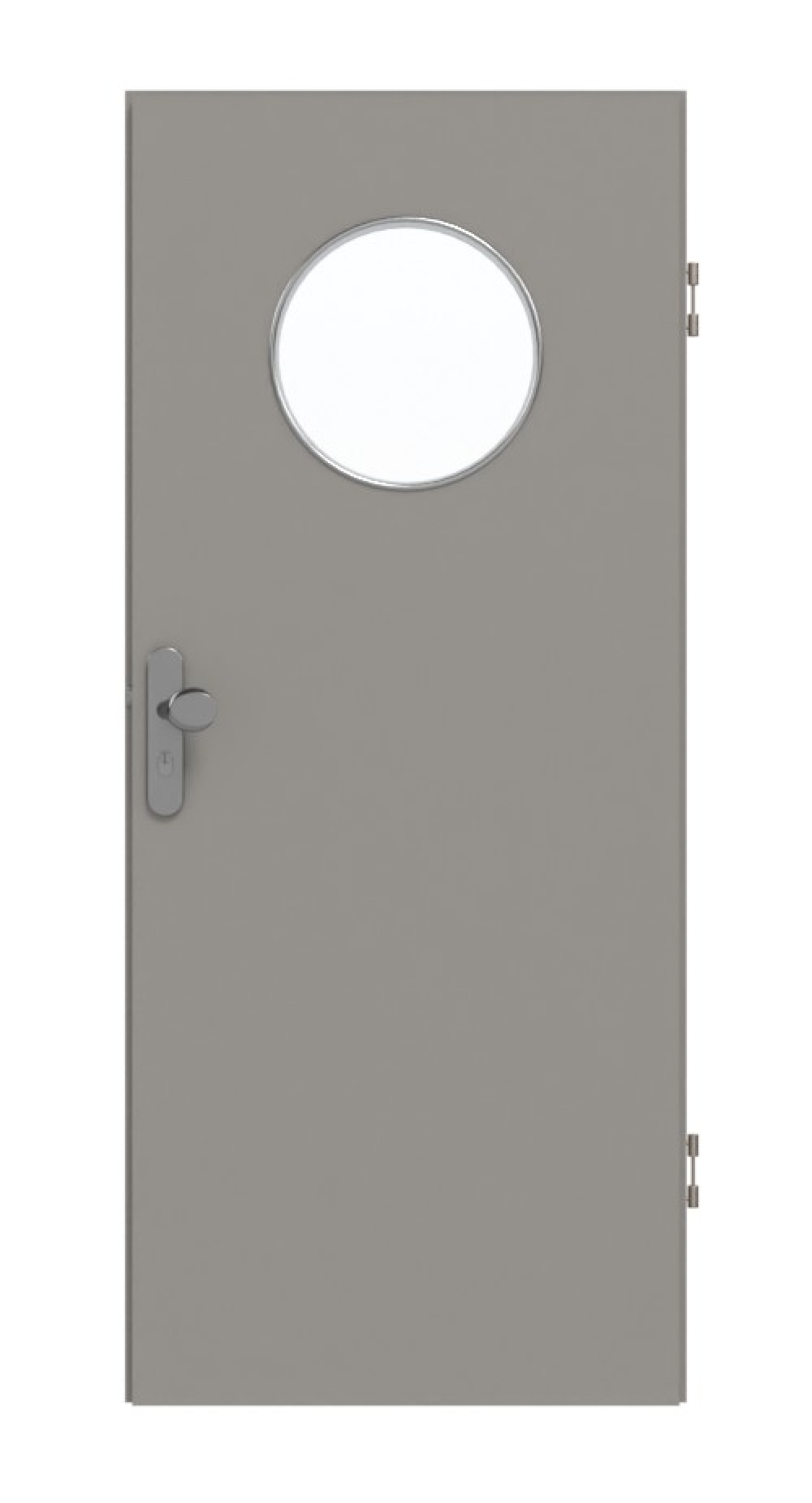 GARANT Wohnungseingangstür U12115SD Platingrau GHK08 mit Lichtausschnitt LA-13