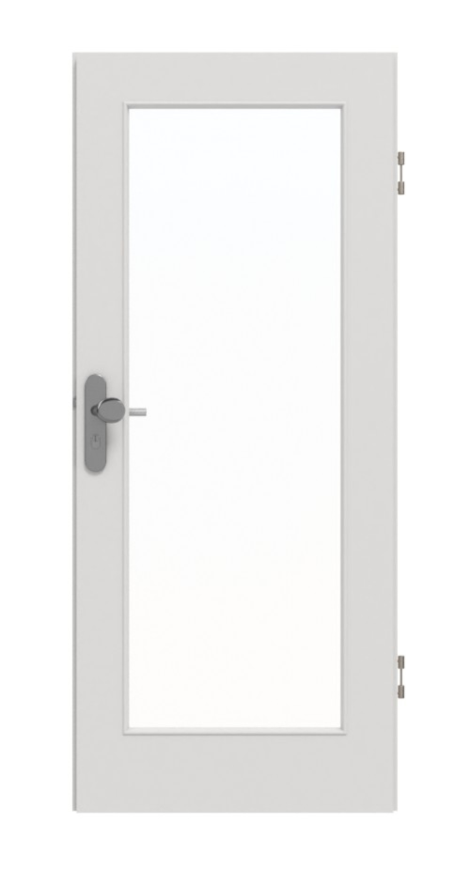GARANT Wohnungseingangstür 0160-60 Silver Grey CePaL mit Lichtausschnitt LA-2