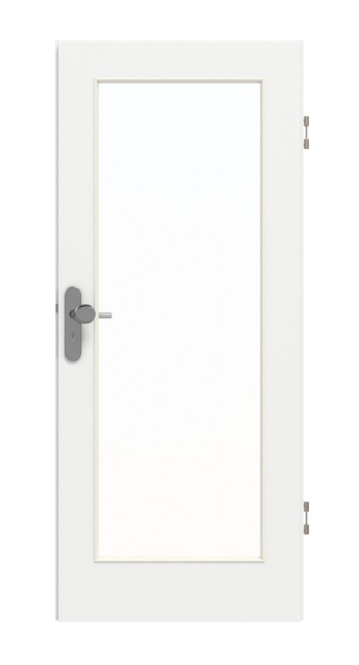 GARANT Wohnungseingangstür D354-60 Designer White Resopal mit Lichtausschnitt LA-2