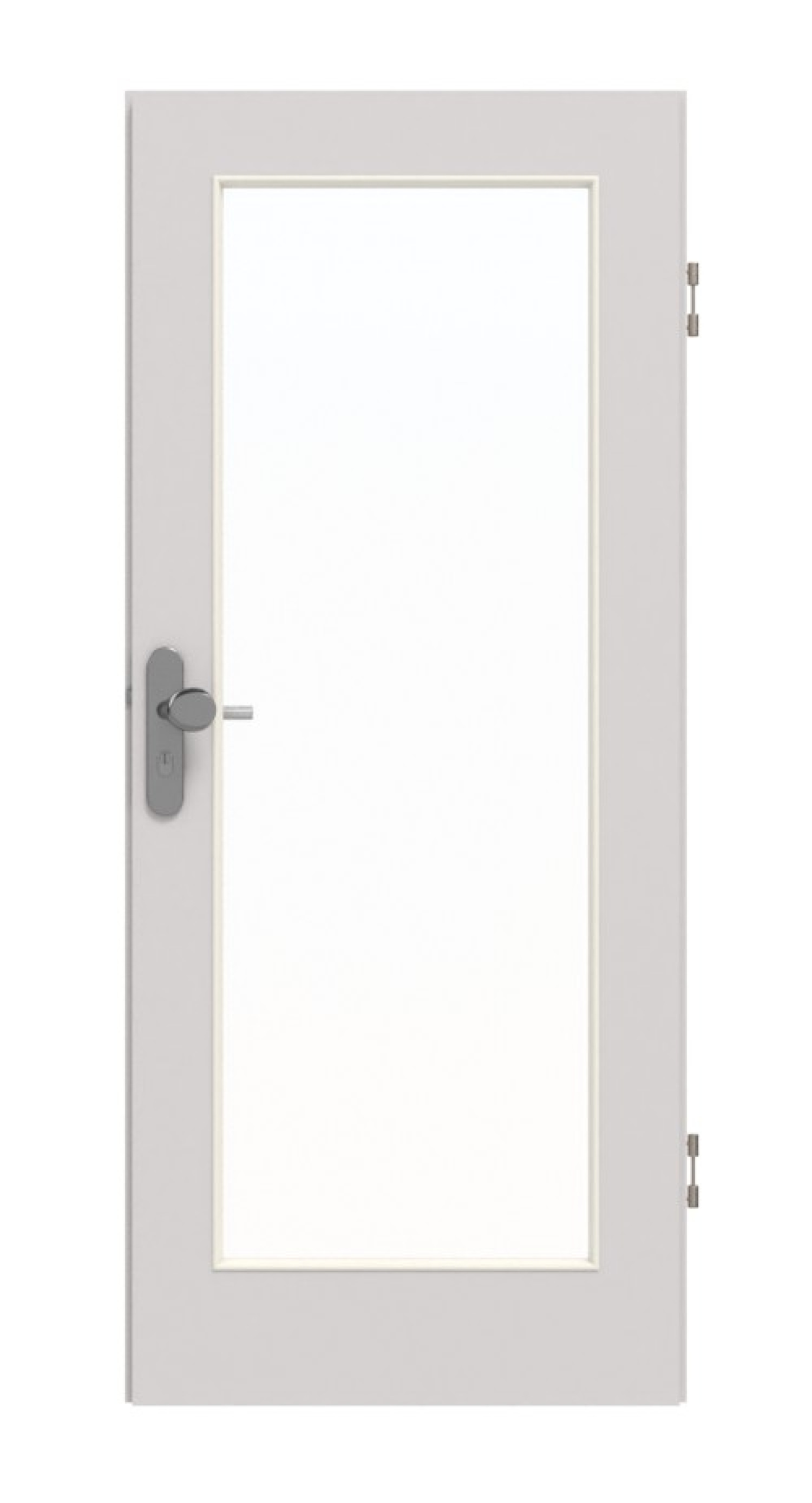 GARANT Wohnungseingangstür U12188SD Lichtgrau GHK08 mit Lichtausschnitt LA-2