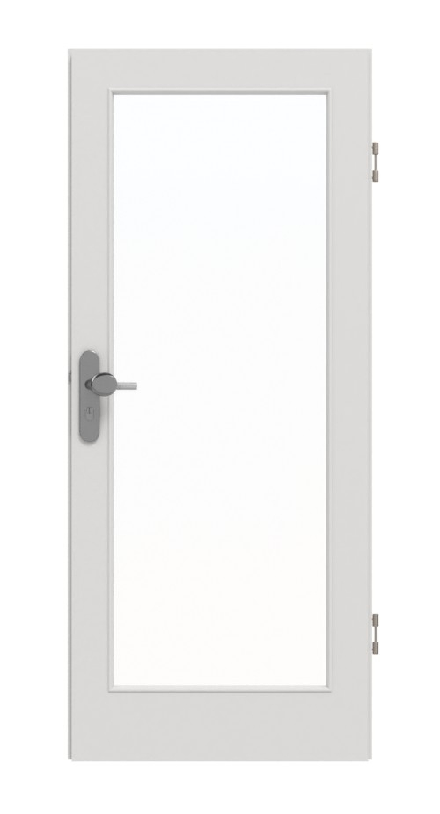 GARANT Wohnungseingangstür 0160-60 Silver Grey CePaL mit Lichtausschnitt LA-3