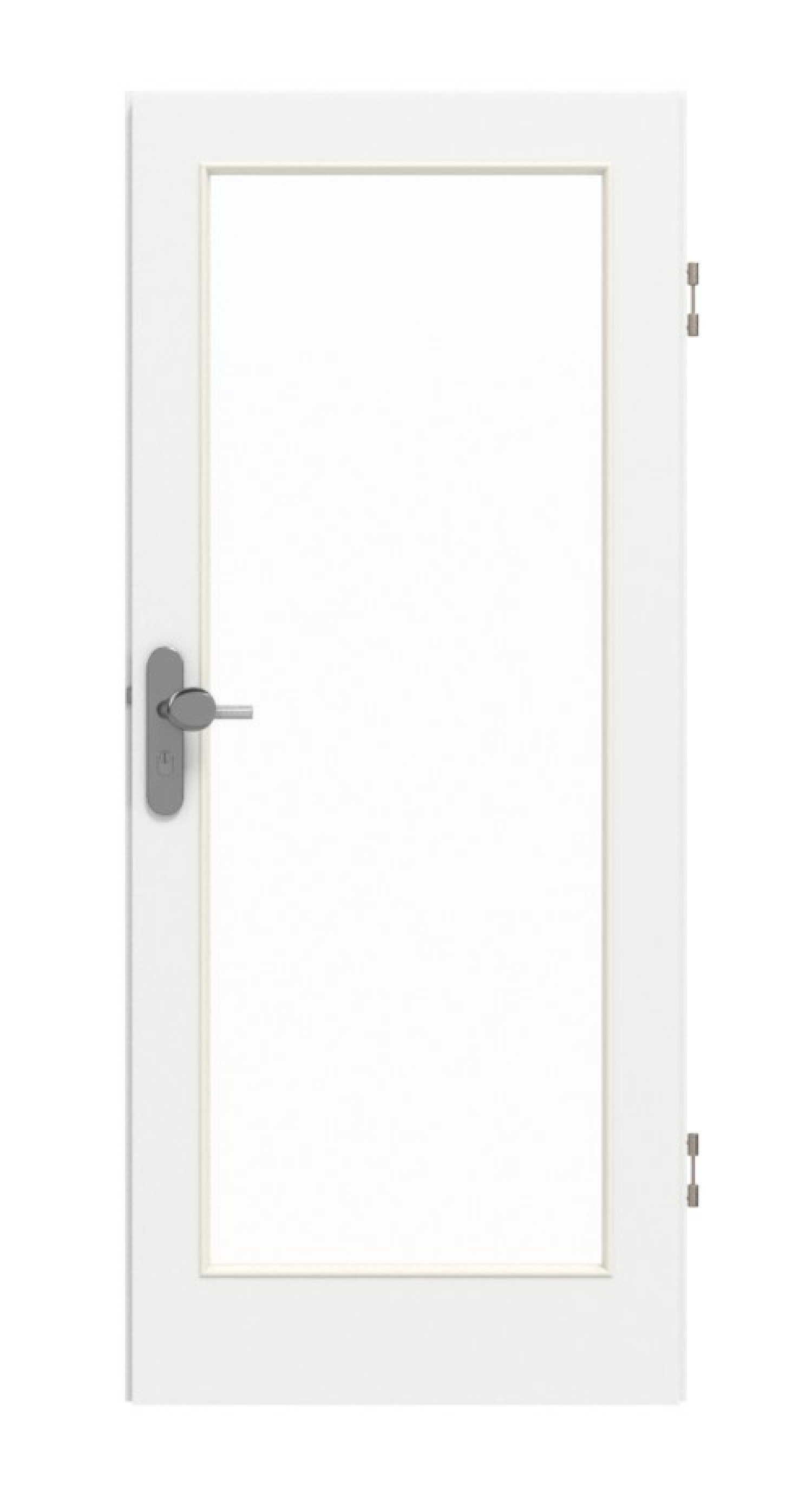 GARANT Wohnungseingangstür D354-60 Designer White Resopal mit Lichtausschnitt LA-3