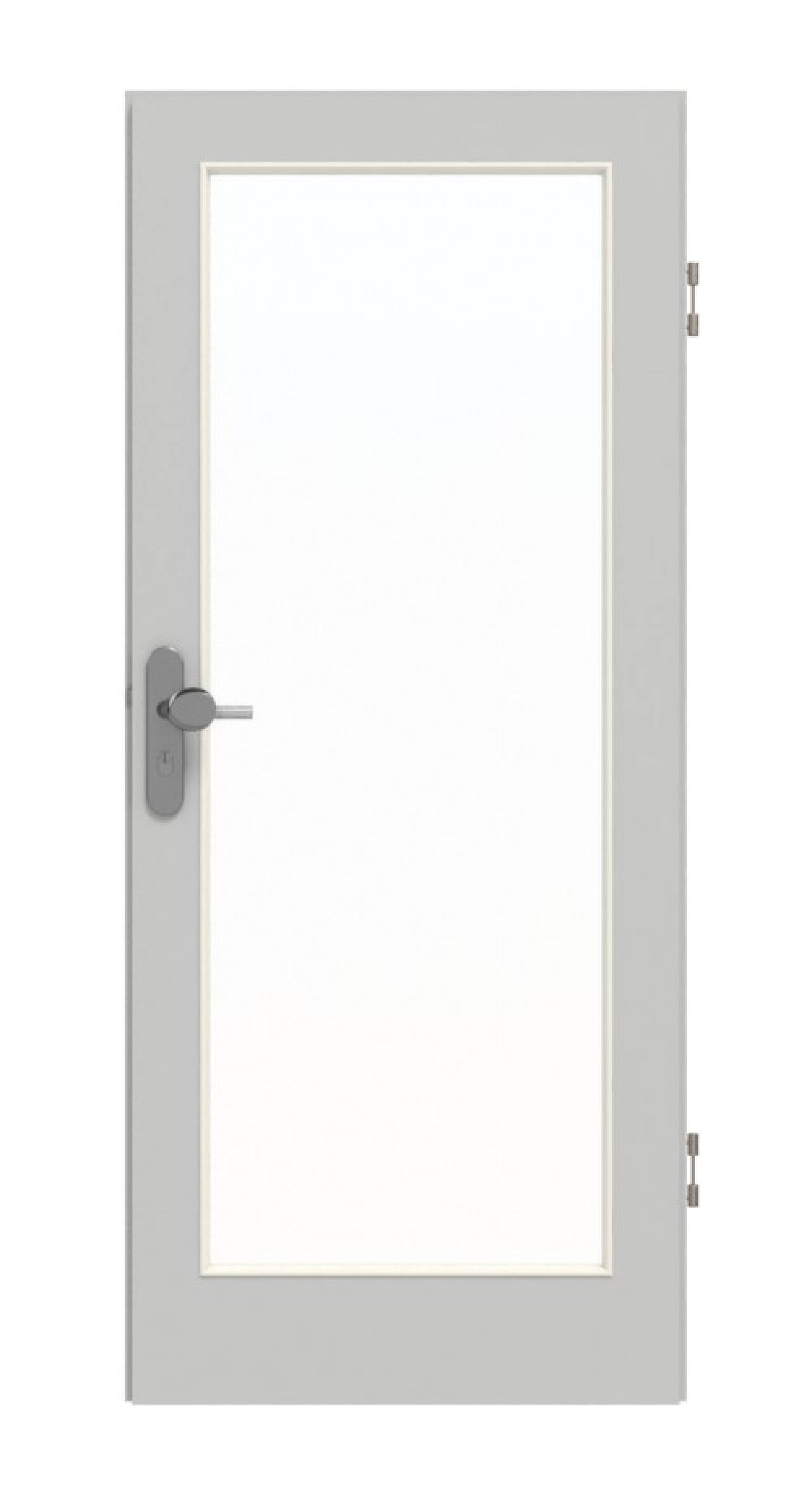 GARANT Wohnungseingangstür D92-60 Dove Grey Resopal mit Lichtausschnitt LA-3