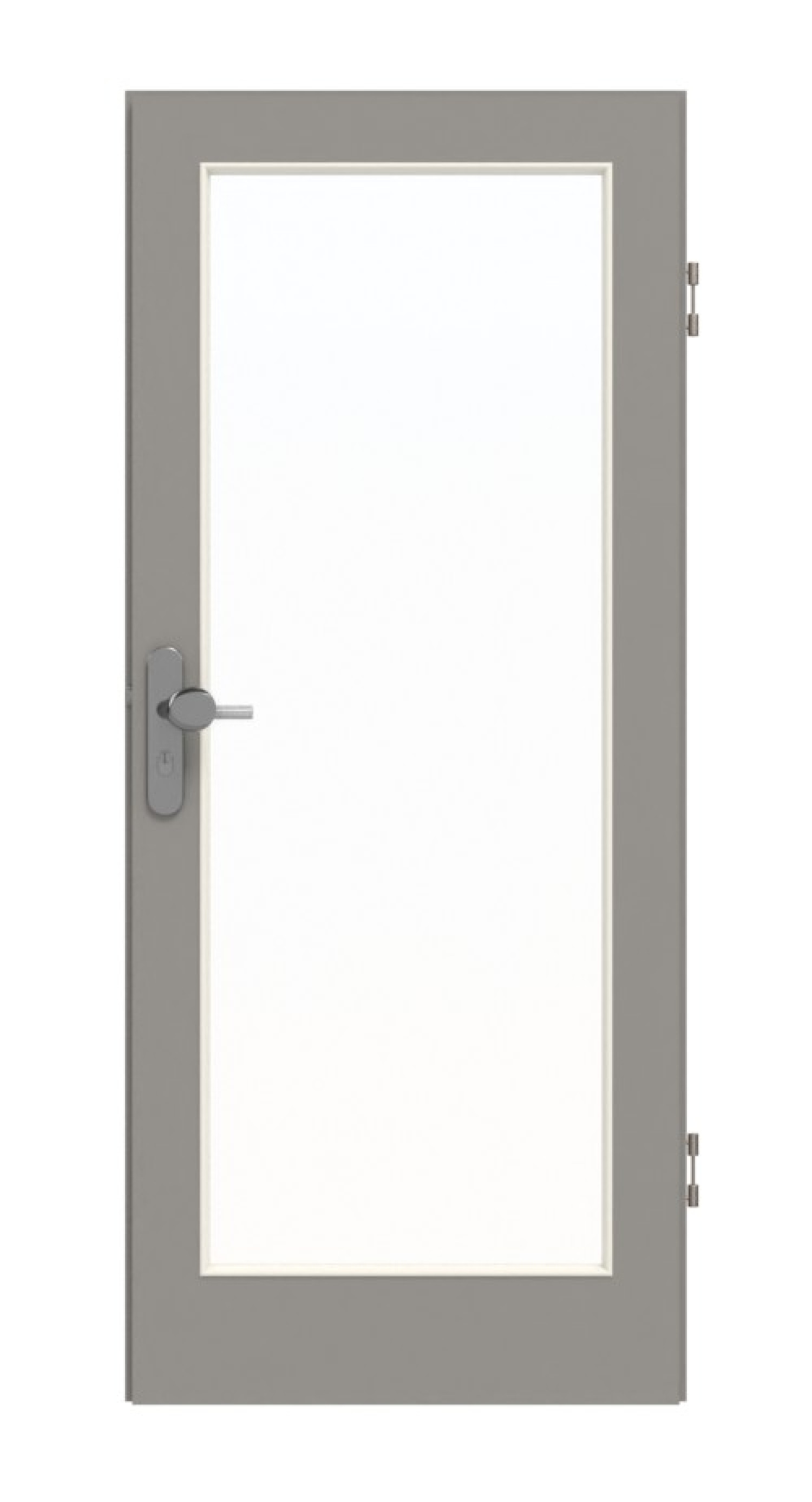 GARANT Wohnungseingangstür U12115SD Platingrau GHK08 mit Lichtausschnitt LA-3